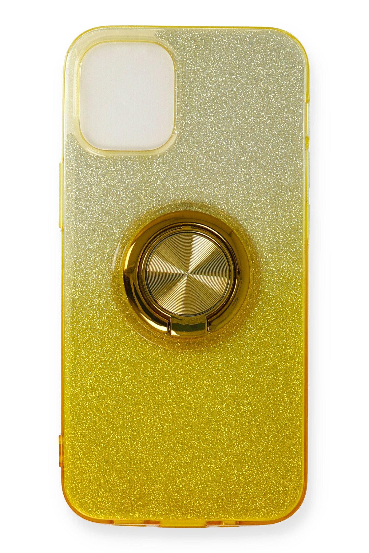 Newface iPhone 12 Pro Max Kılıf Gros Yüzüklü Silikon - Gümüş