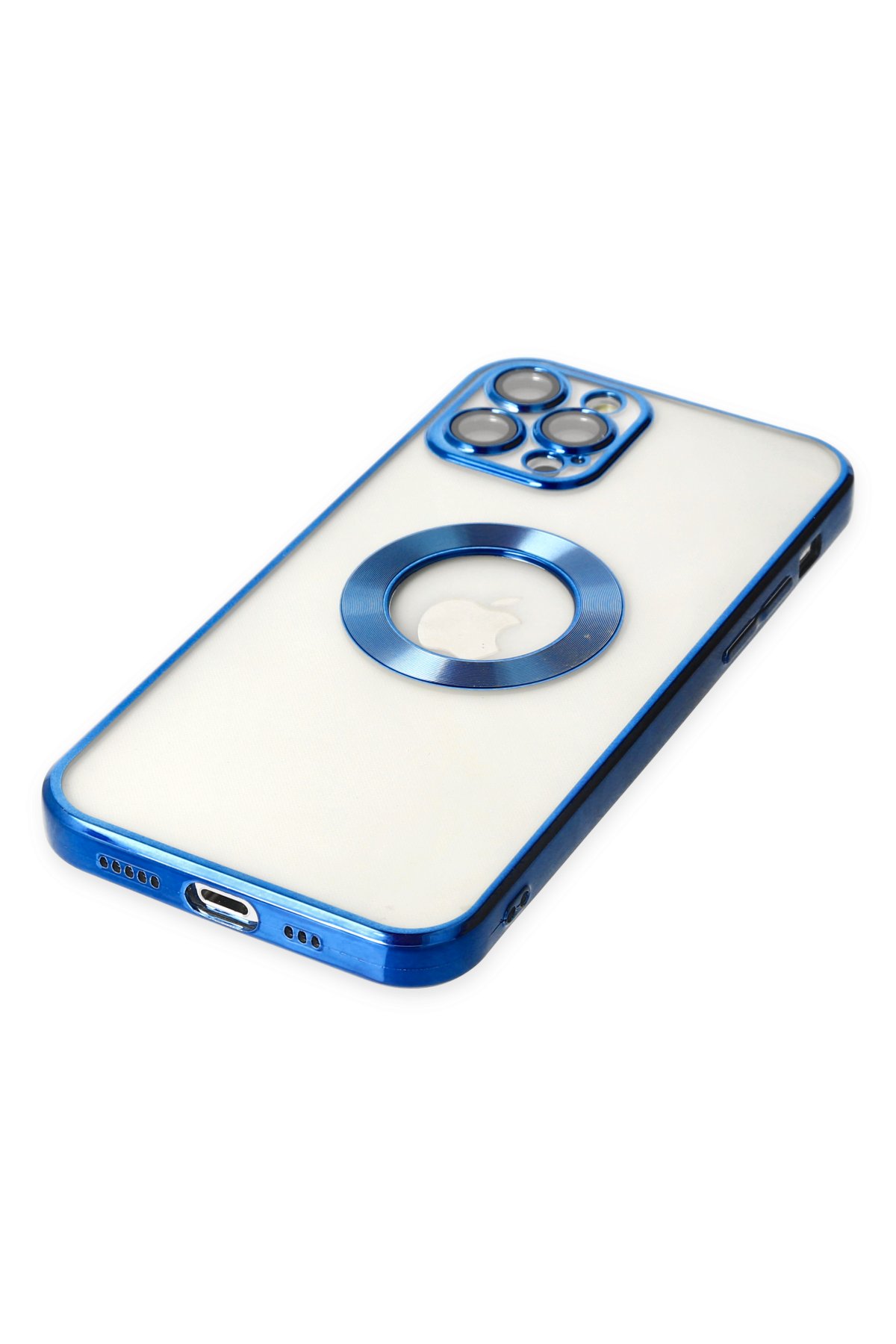 Newface iPhone 12 Pro Max Kılıf Mekanik Magsafe Kapak - Sierra Blue