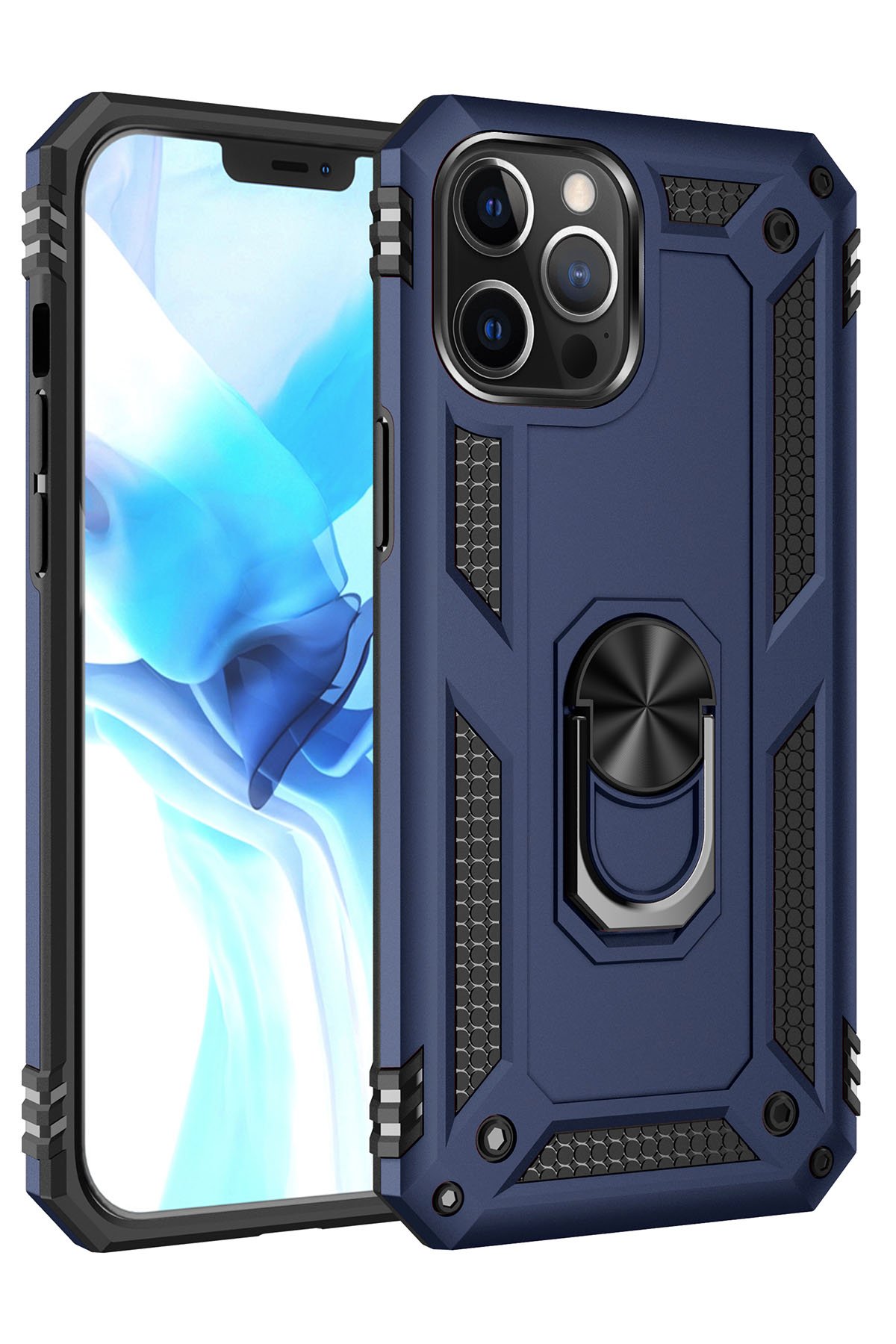 Newface iPhone 12 Pro Max Kılıf Element Silikon - Gümüş