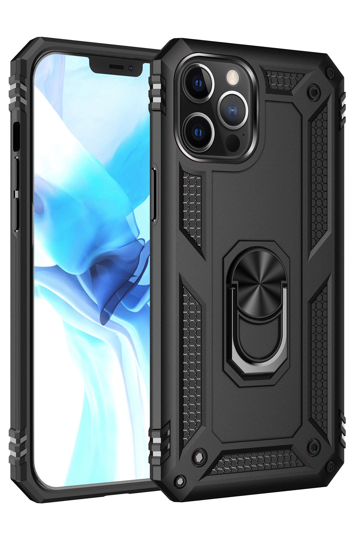 Newface iPhone 12 Pro Max Kılıf Neon Light Silikon - Mor