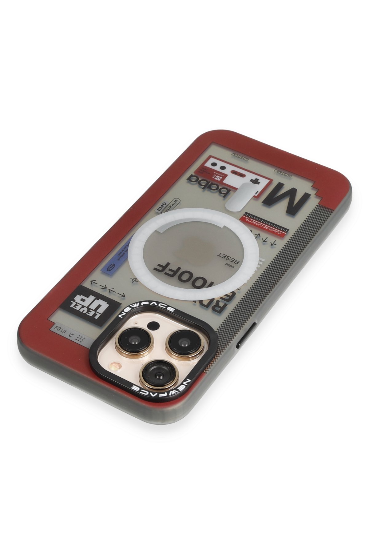 Newface iPhone 12 Pro Max Kılıf Gros Yüzüklü Silikon - Gümüş