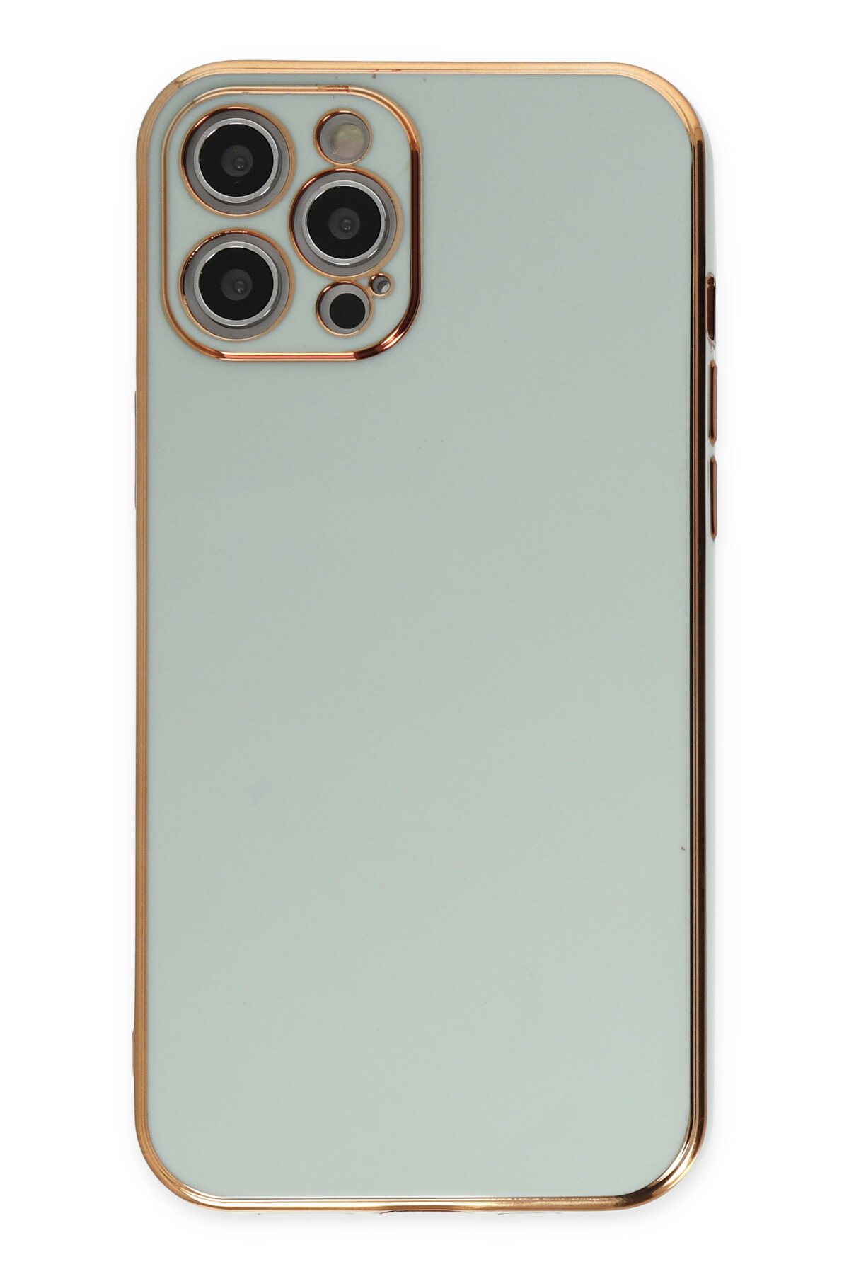 Newface iPhone 12 Pro Max Kılıf Zegna Yüzüklü Silikon Kapak - Rose