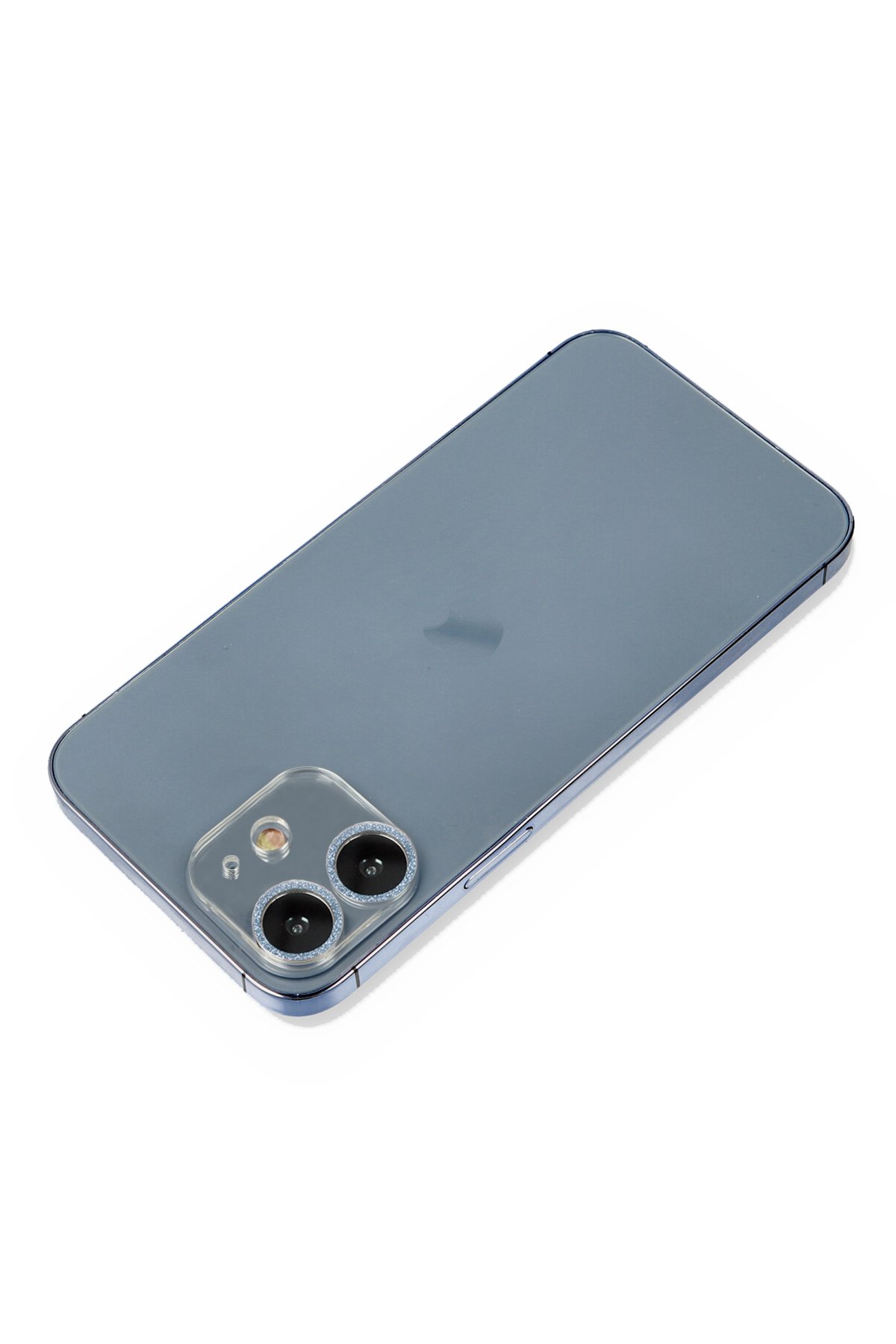 Newface iPhone 12 Kılıf Platin Simli Silikon - Kırmızı