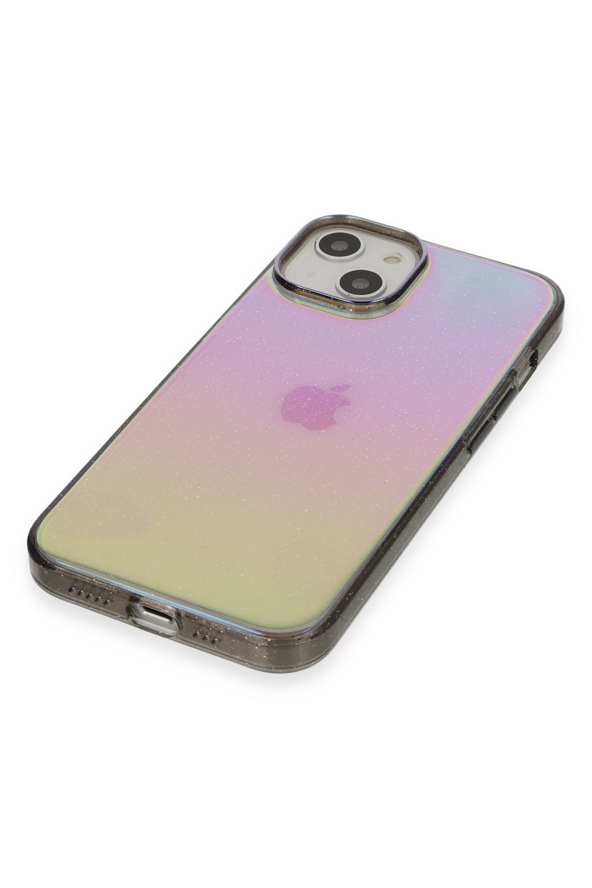 Newface iPhone 13 Kılıf Sofya Yüzüklü Silikon Kapak - Lacivert