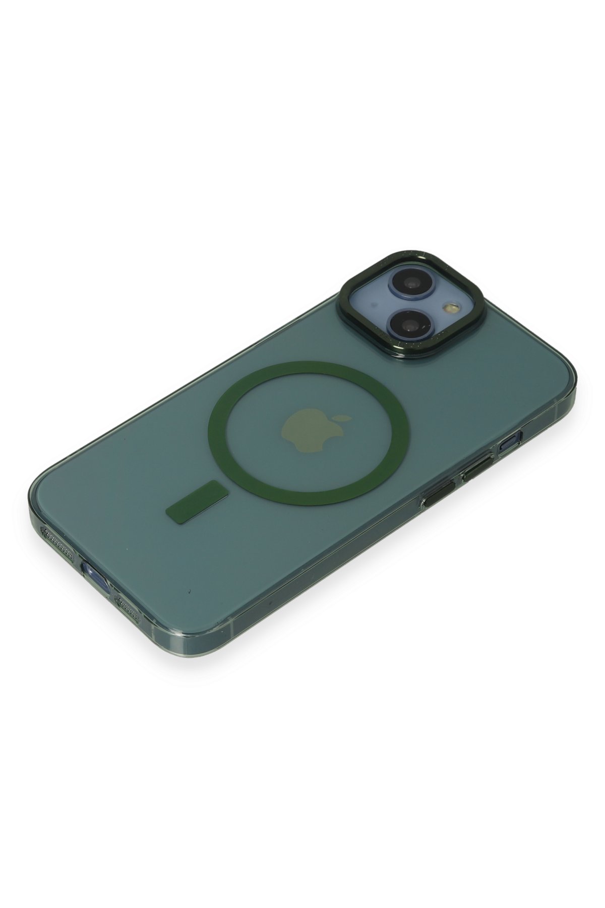 Newface iPhone 13 Neon Fosforlu Kamera Lens - Mavi