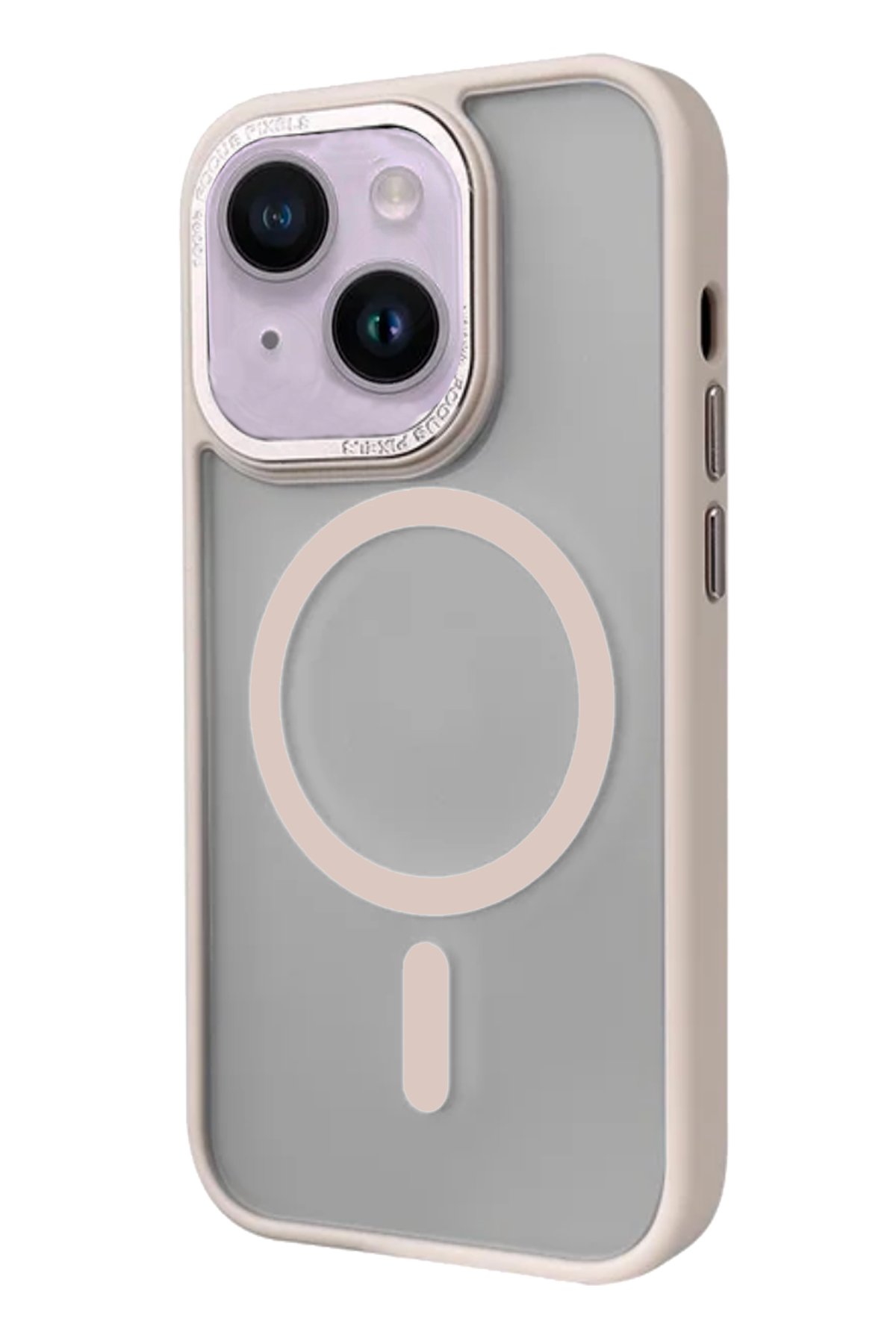 Newface iPhone 13 Kılıf Coco Deri Silikon Kapak - Gold