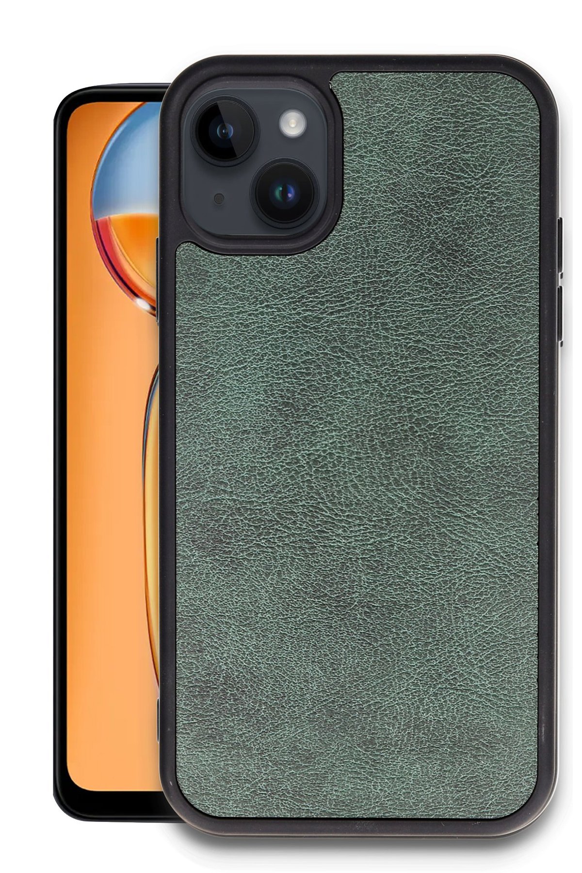 Newface iPhone 13 Kılıf Range Yüzüklü Silikon - Siyah-Kırmızı