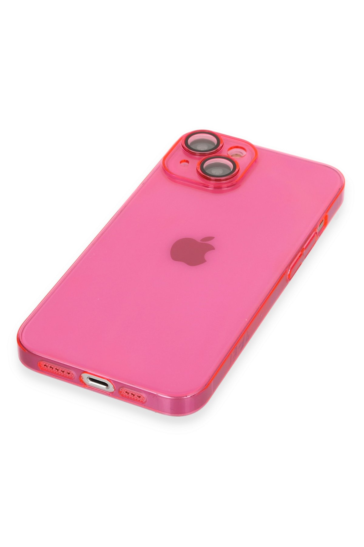 Newface iPhone 13 Kılıf Sofya Yüzüklü Silikon Kapak - Rose