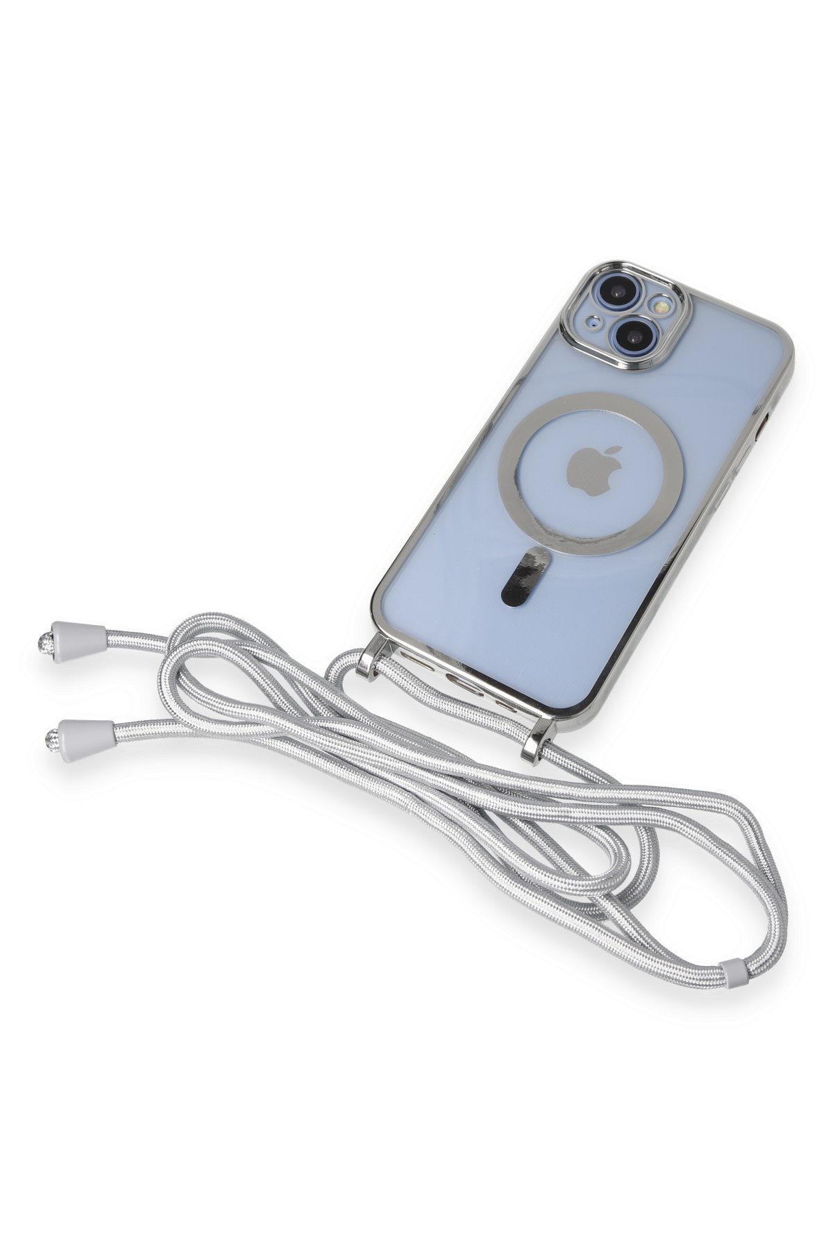 Newface iPhone 13 Kılıf Palm Buzlu Kamera Sürgülü Silikon - Siyah