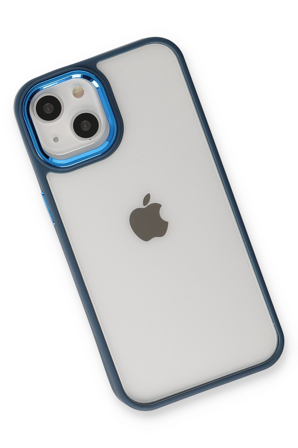 Newface iPhone 14 Plus Kılıf Auto Focus Karbon Kapak - Lacivert