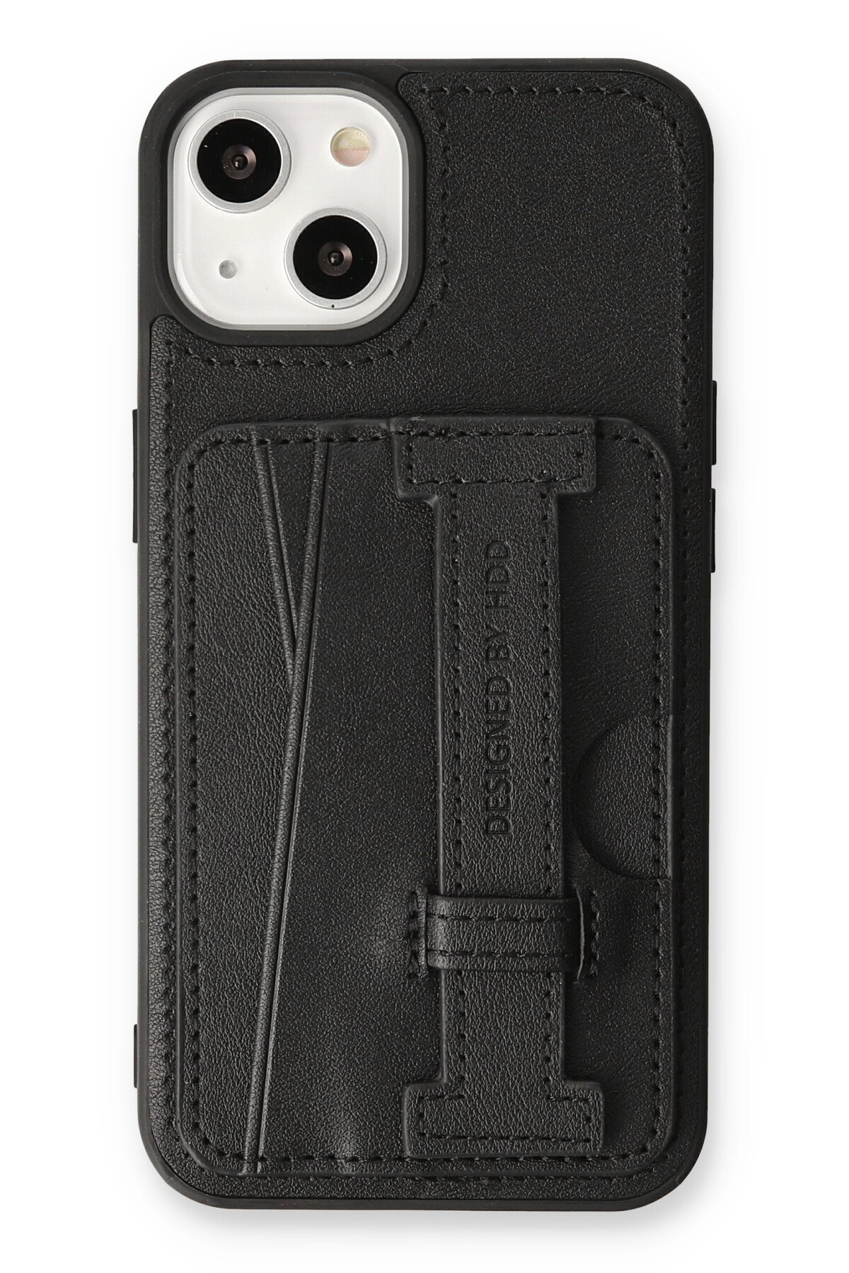 HDD iPhone 13 Kılıf HBC-190 Kolaj Kapak - Siyah
