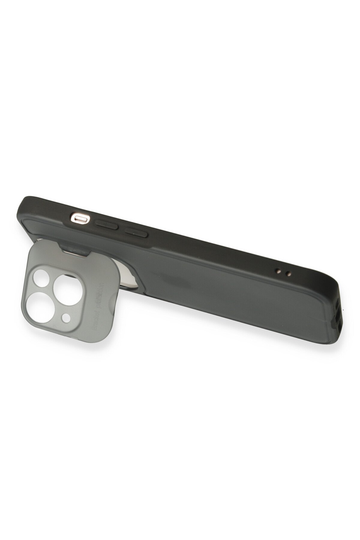 Newface iPhone 13 Kılıf Palm Buzlu Kamera Sürgülü Silikon - Lacivert
