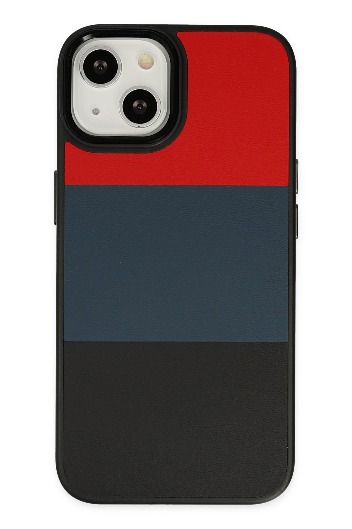 Newface iPhone 13 Kılıf Pars Lens Yüzüklü Silikon - Kırmızı