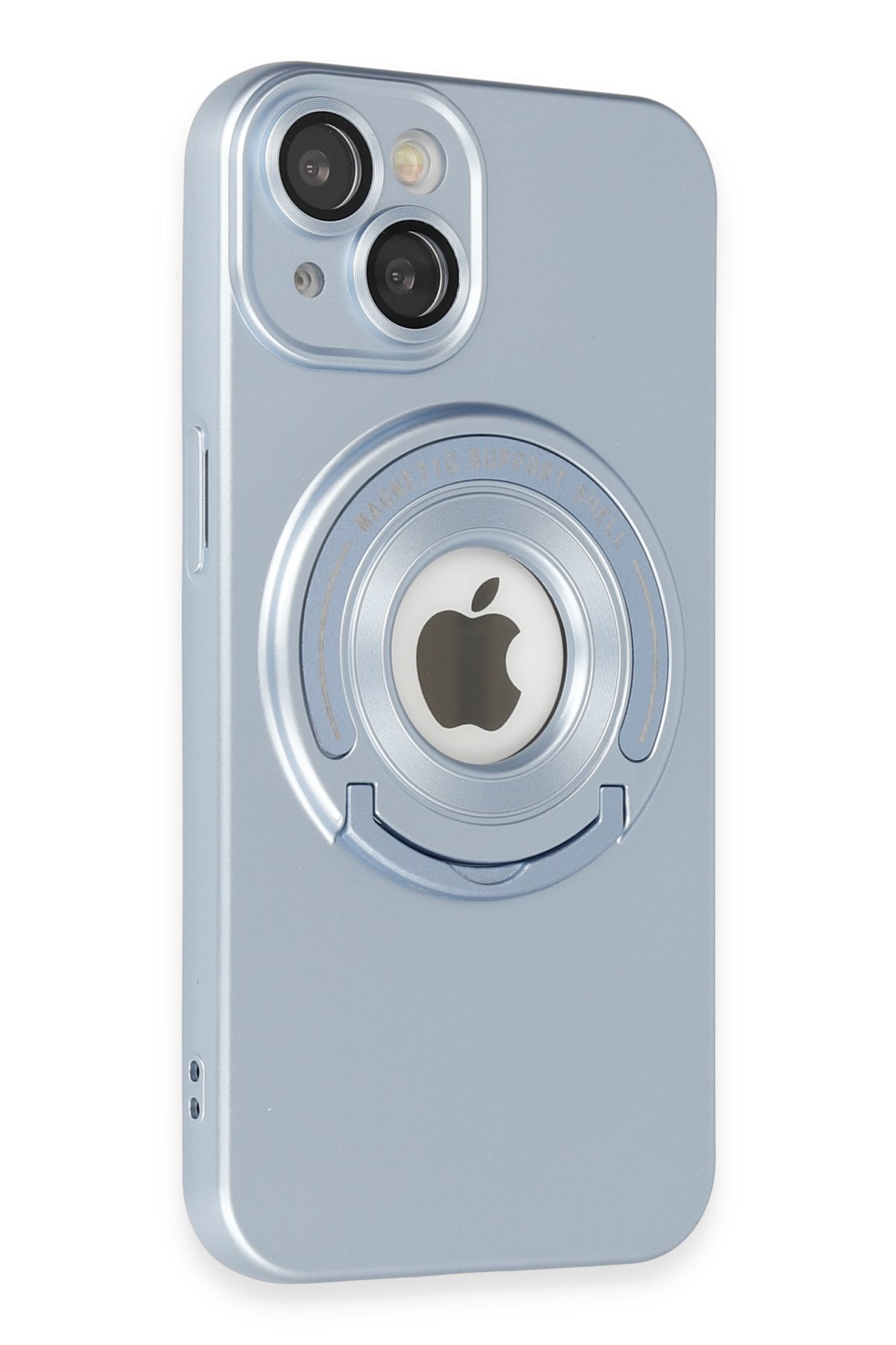 Newface iPhone 13 Kılıf Glass Kapak - Bordo