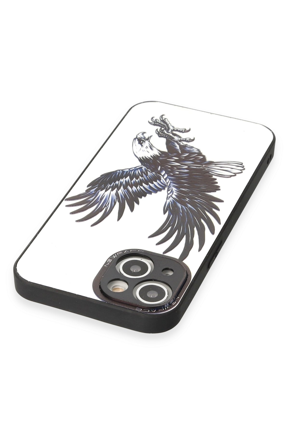 Newface iPhone 13 Kılıf Pars Lens Yüzüklü Silikon - Kırmızı