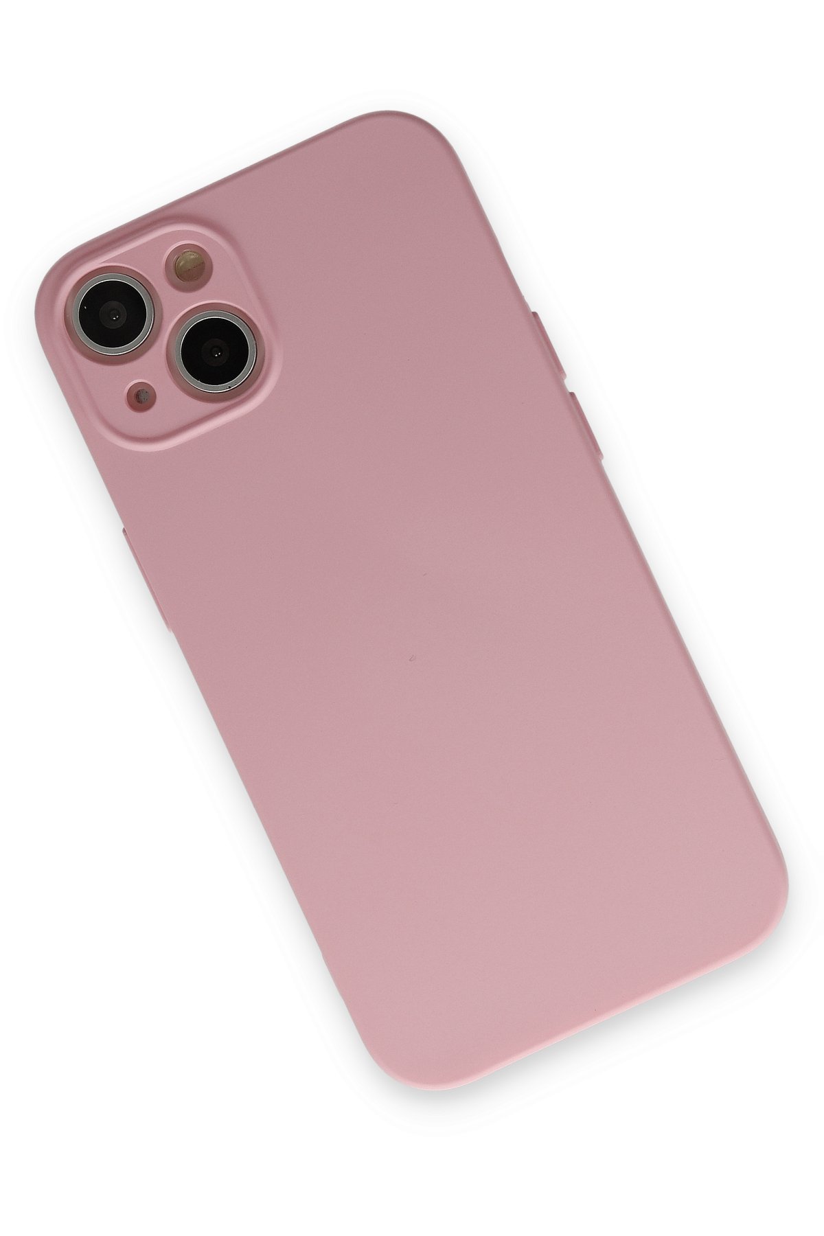 Newface iPhone 13 Kılıf Sofya Yüzüklü Silikon Kapak - Gümüş