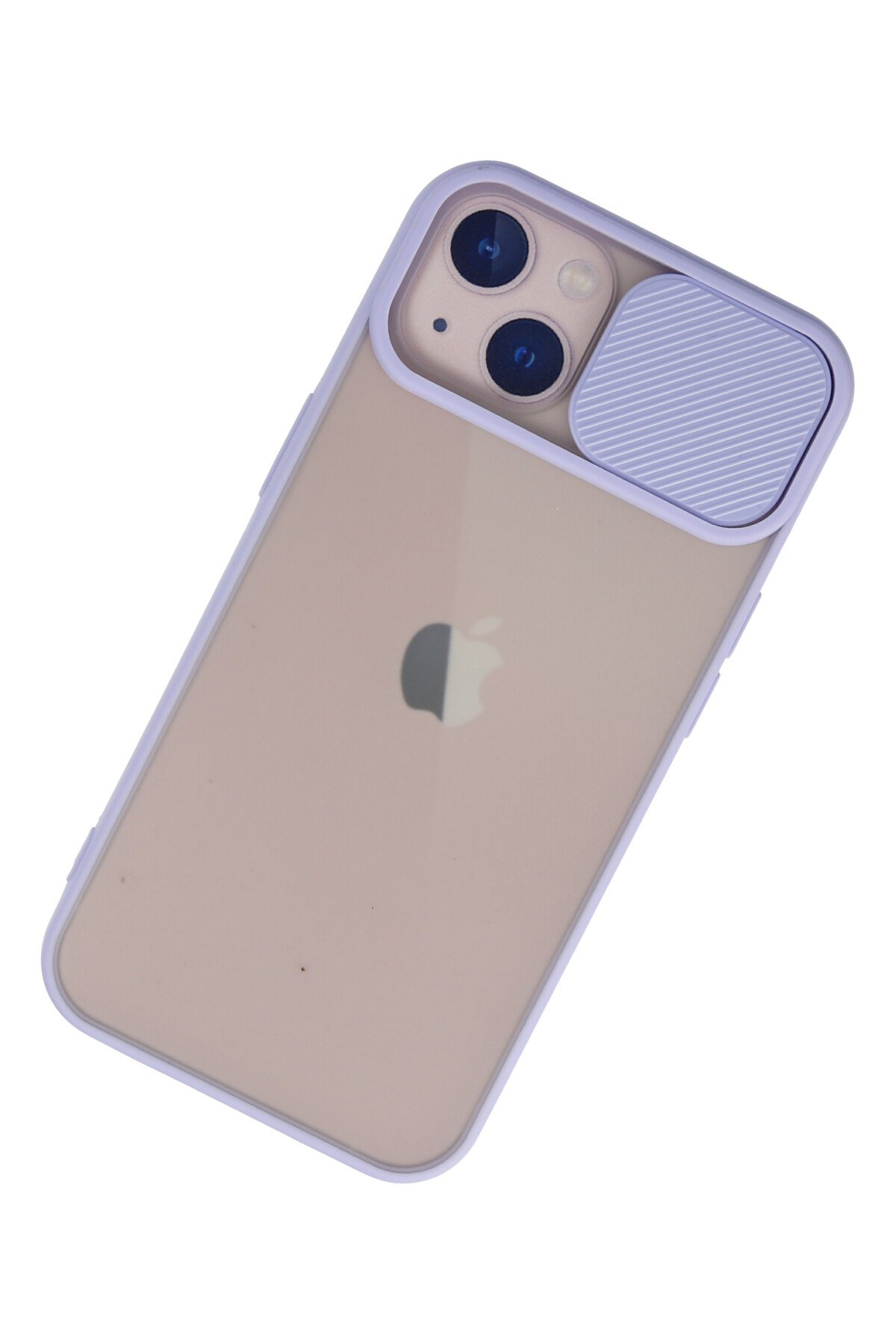 Newface iPhone 13 Kılıf Sofya Yüzüklü Silikon Kapak - Gold