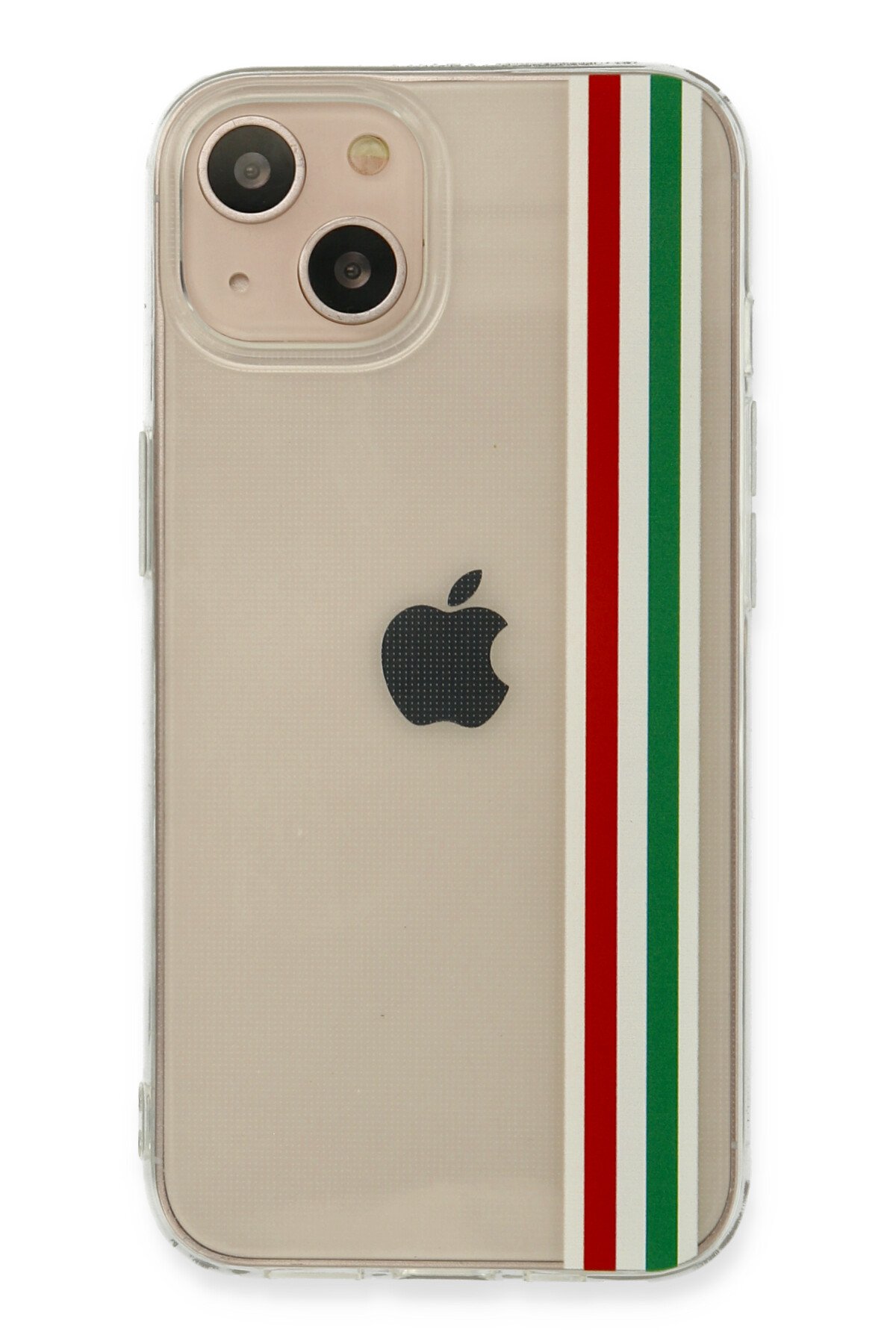 Newface iPhone 13 Kılıf Coco Deri Silikon Kapak - Pudra