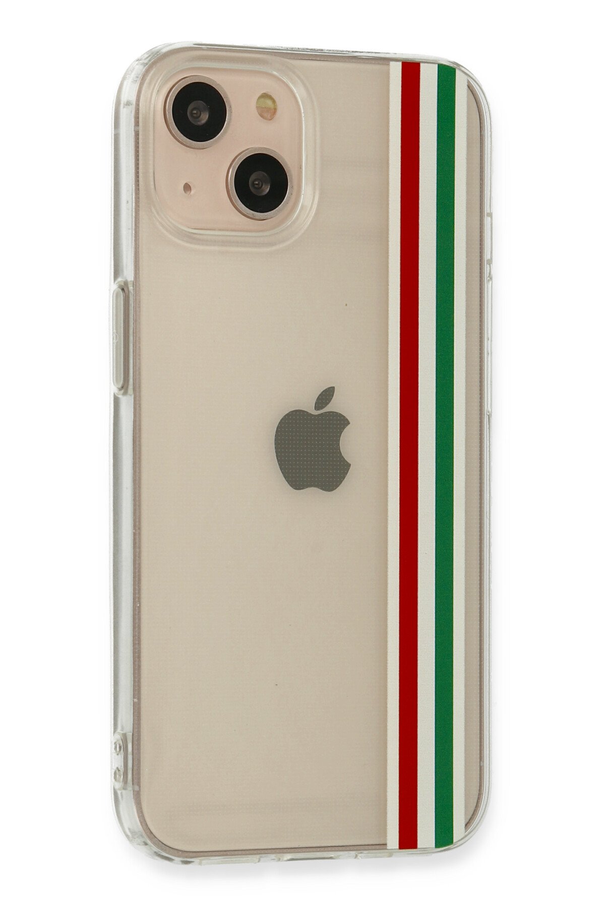 Newface iPhone 13 Kılıf Coco Deri Silikon Kapak - Pudra