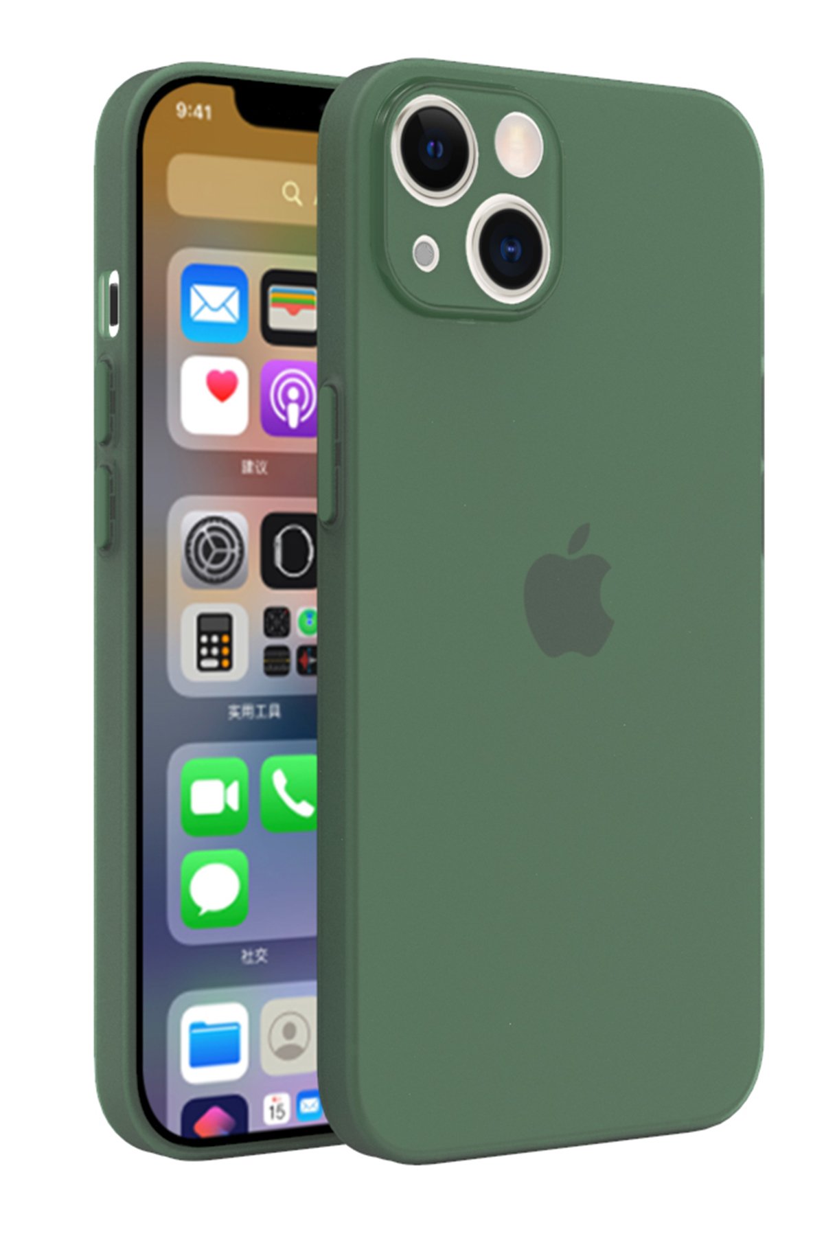 Newface iPhone 13 Kılıf Kelvin Kartvizitli Silikon - Mavi