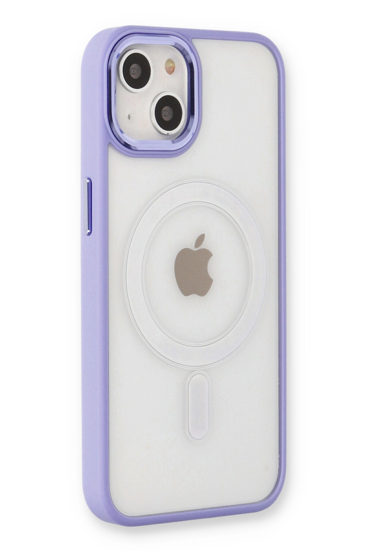 Newface iPhone 13 Kılıf Pars Lens Yüzüklü Silikon - Gümüş