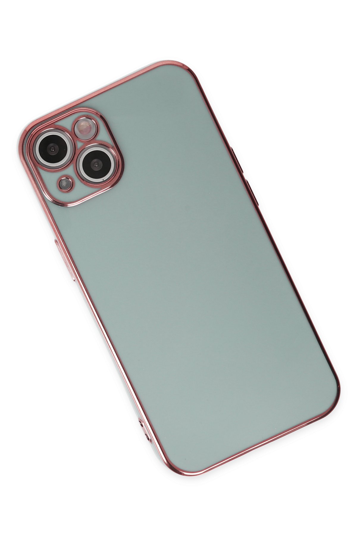Newface iPhone 13 Neon Fosforlu Kamera Lens - Mavi