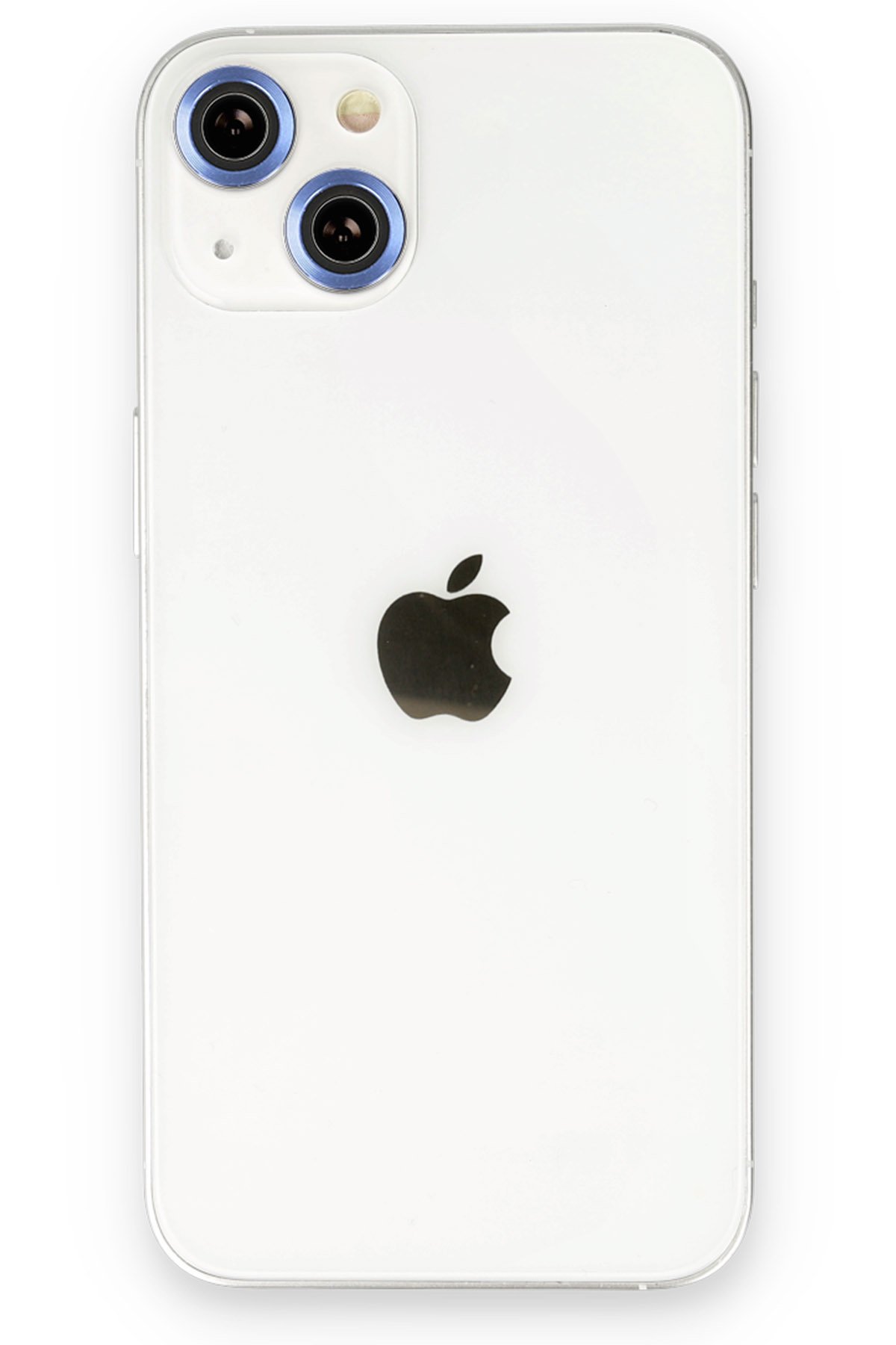 Newface iPhone 13 Kılıf Coco Deri Silikon Kapak - Açık Mavi