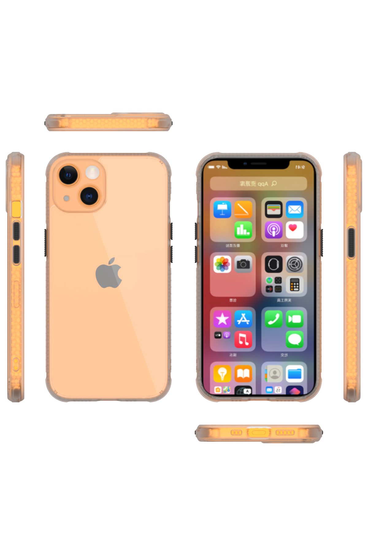 Newface iPhone 13 Mini Shine Kamera Lens Koruma Cam - Gold