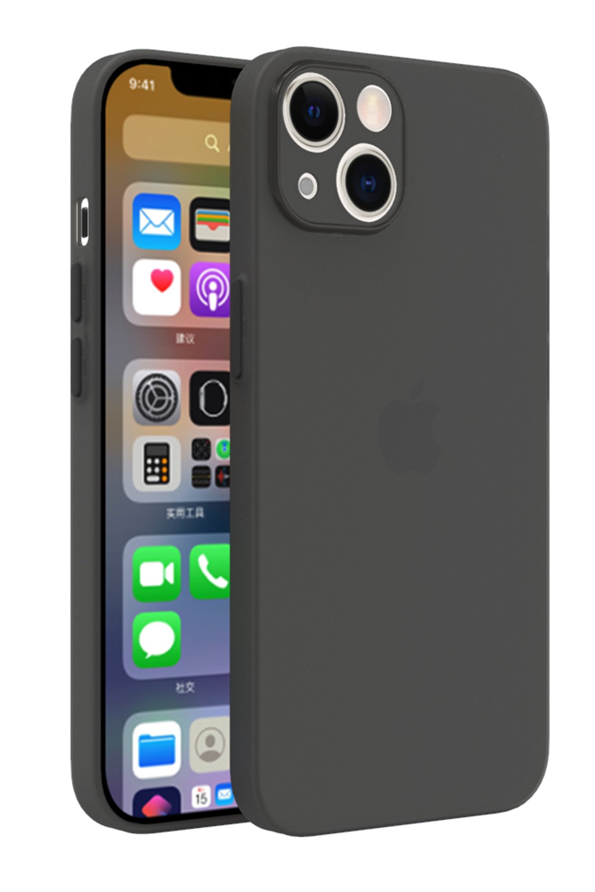 Newface iPhone 13 Mini Kılıf Lansman Legant Silikon - Açık Gri