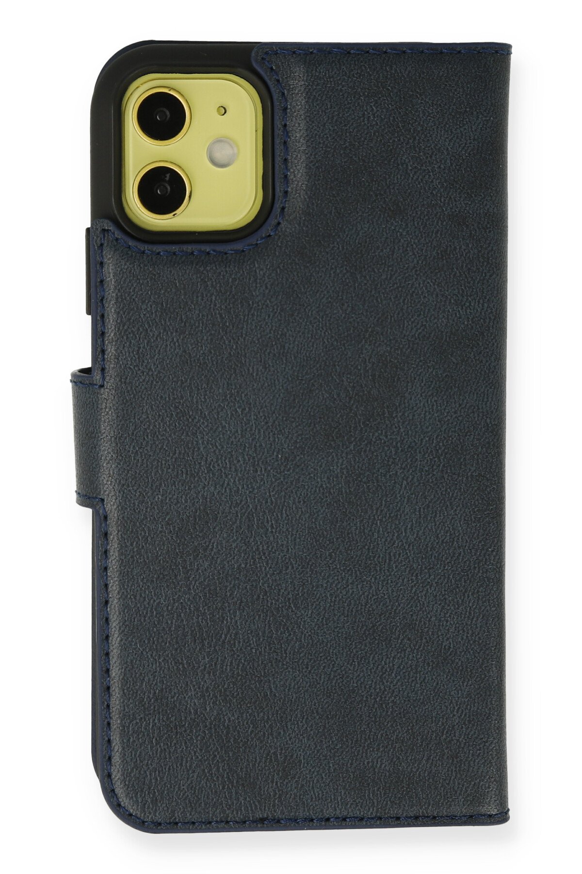 Newface iPhone 13 Mini Kılıf Loop Deri Silikon - Siyah