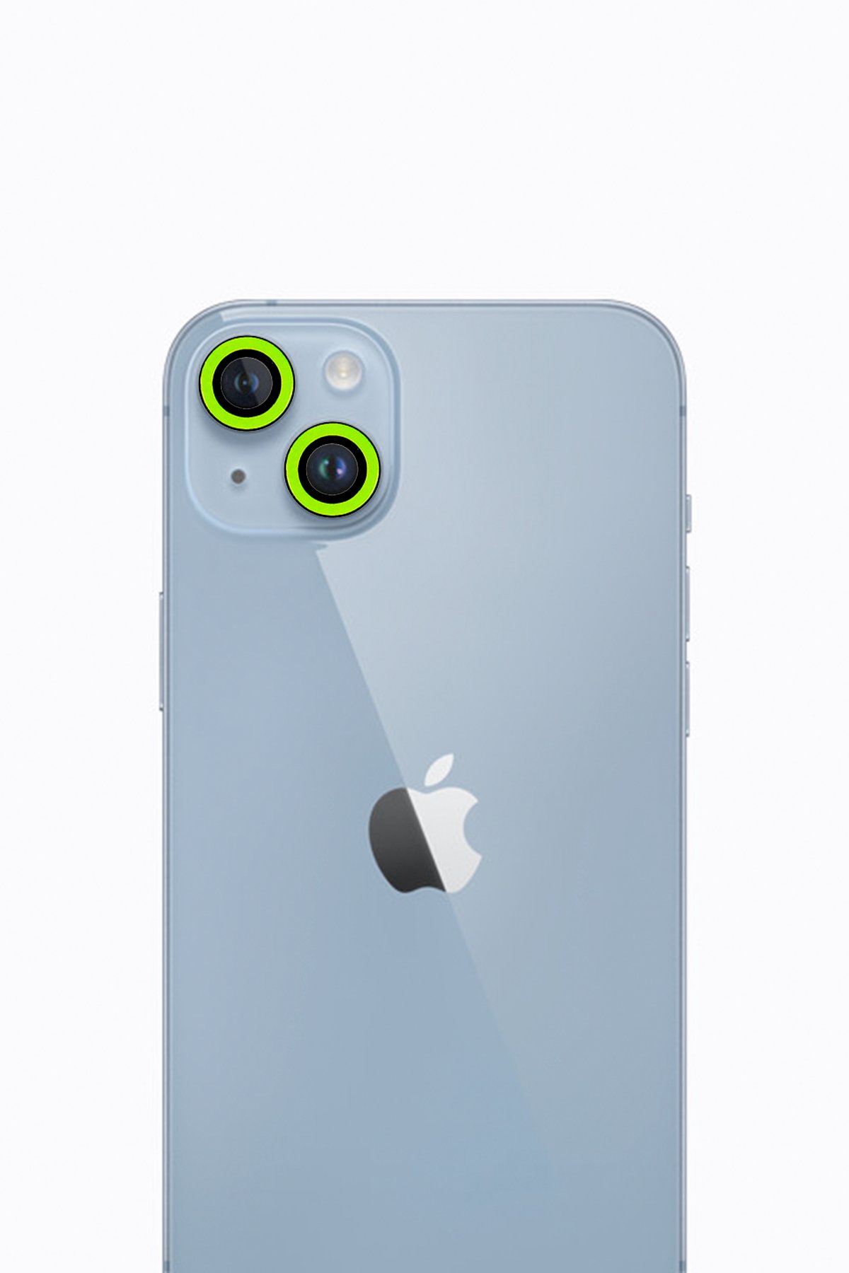 Newface iPhone 13 Mini Neon Fosforlu Kamera Lens - Sarı