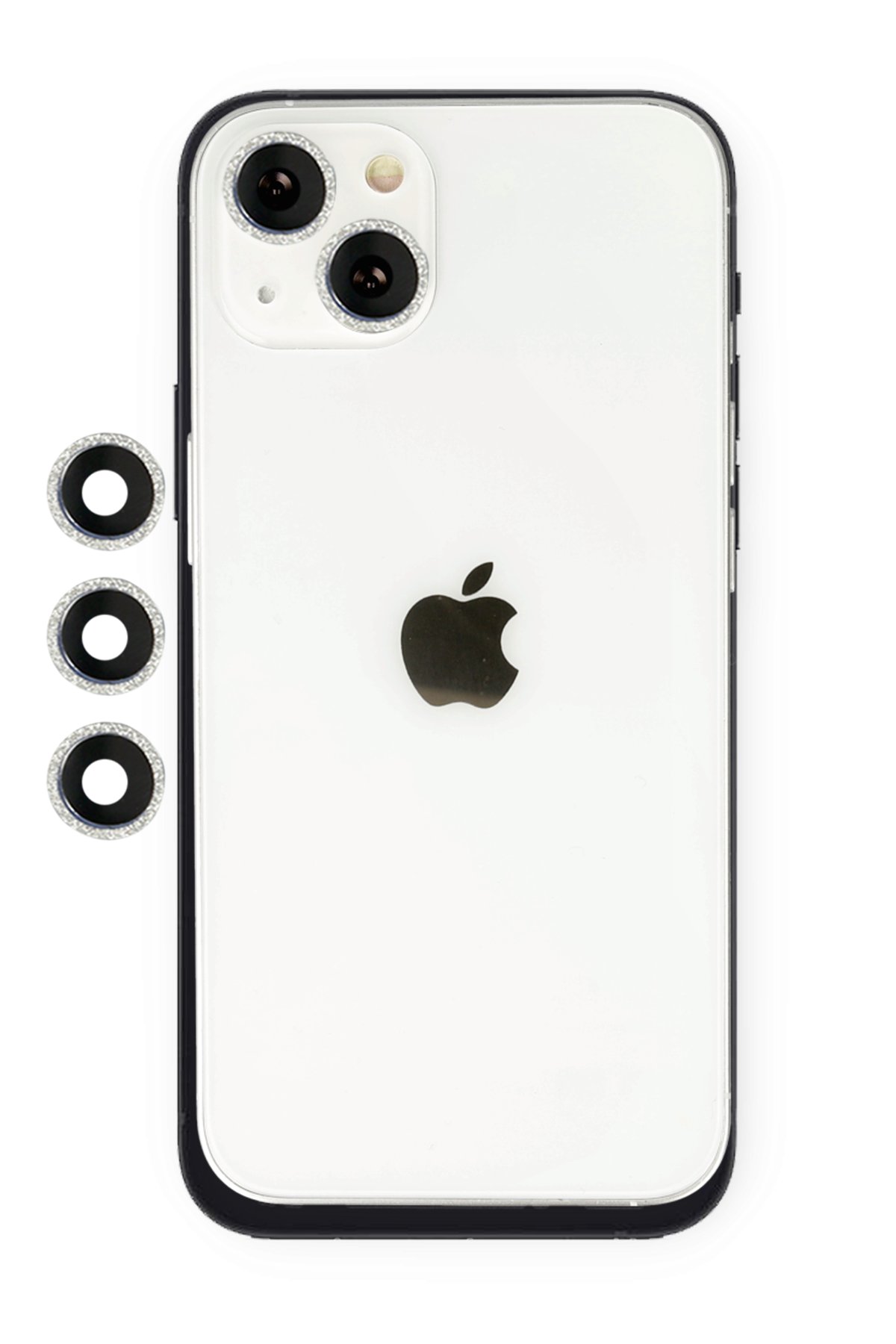 Newface iPhone 13 Mini Valdez Metal Kamera Lens - Mavi
