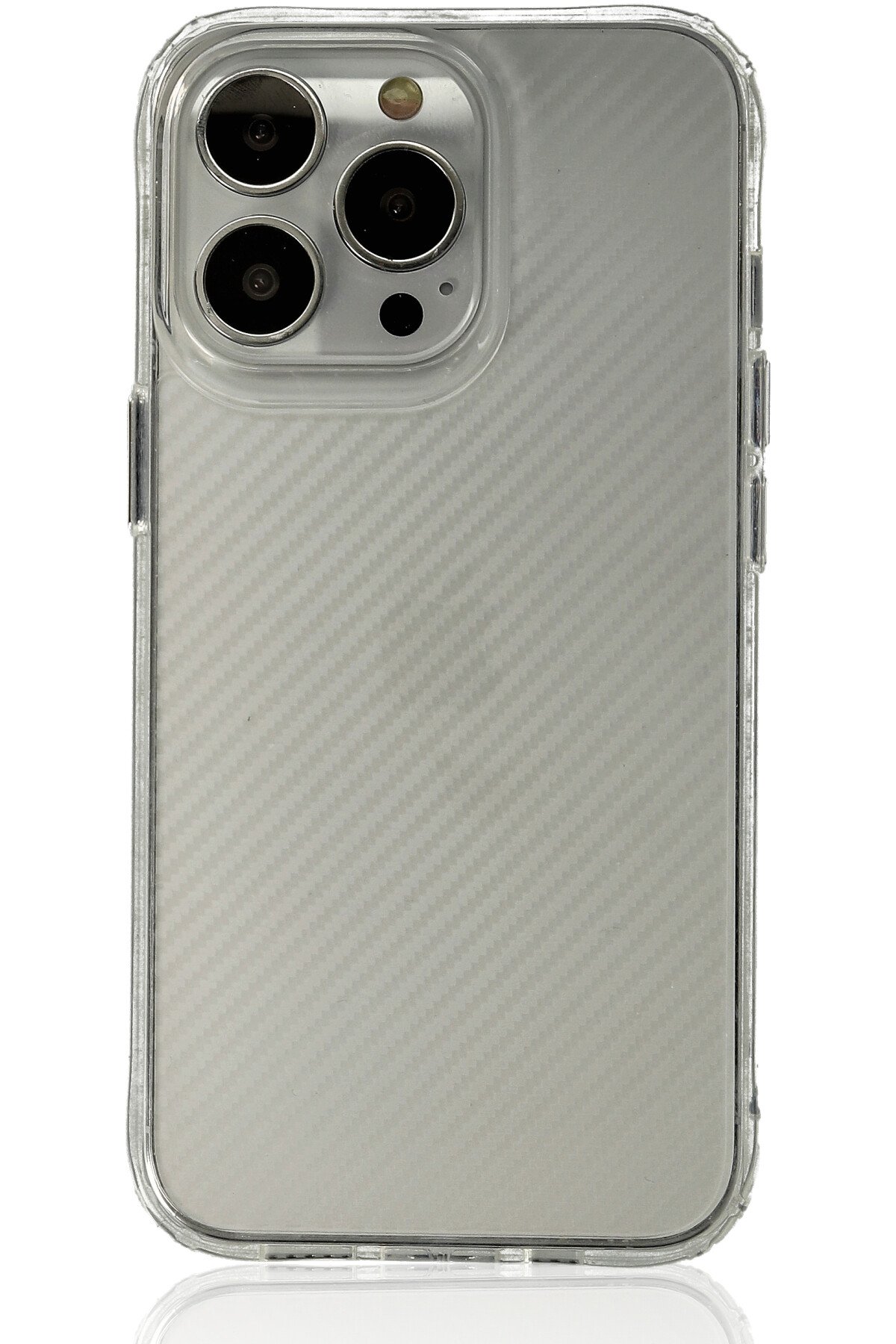 Newface iPhone 13 Pro Kılıf Nano içi Kadife  Silikon - Turuncu
