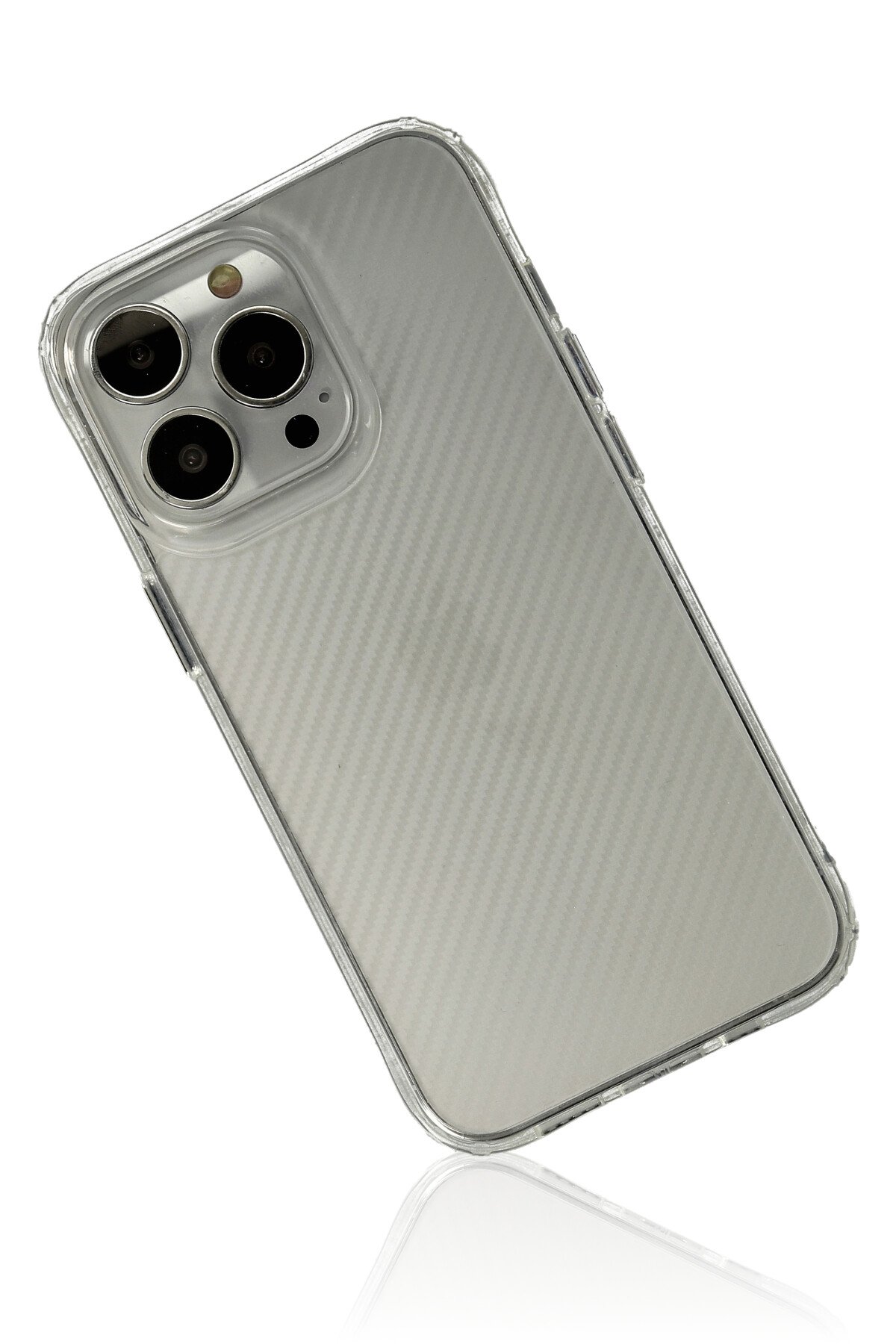 Newface iPhone 13 Pro Kılıf Nano içi Kadife  Silikon - Turuncu