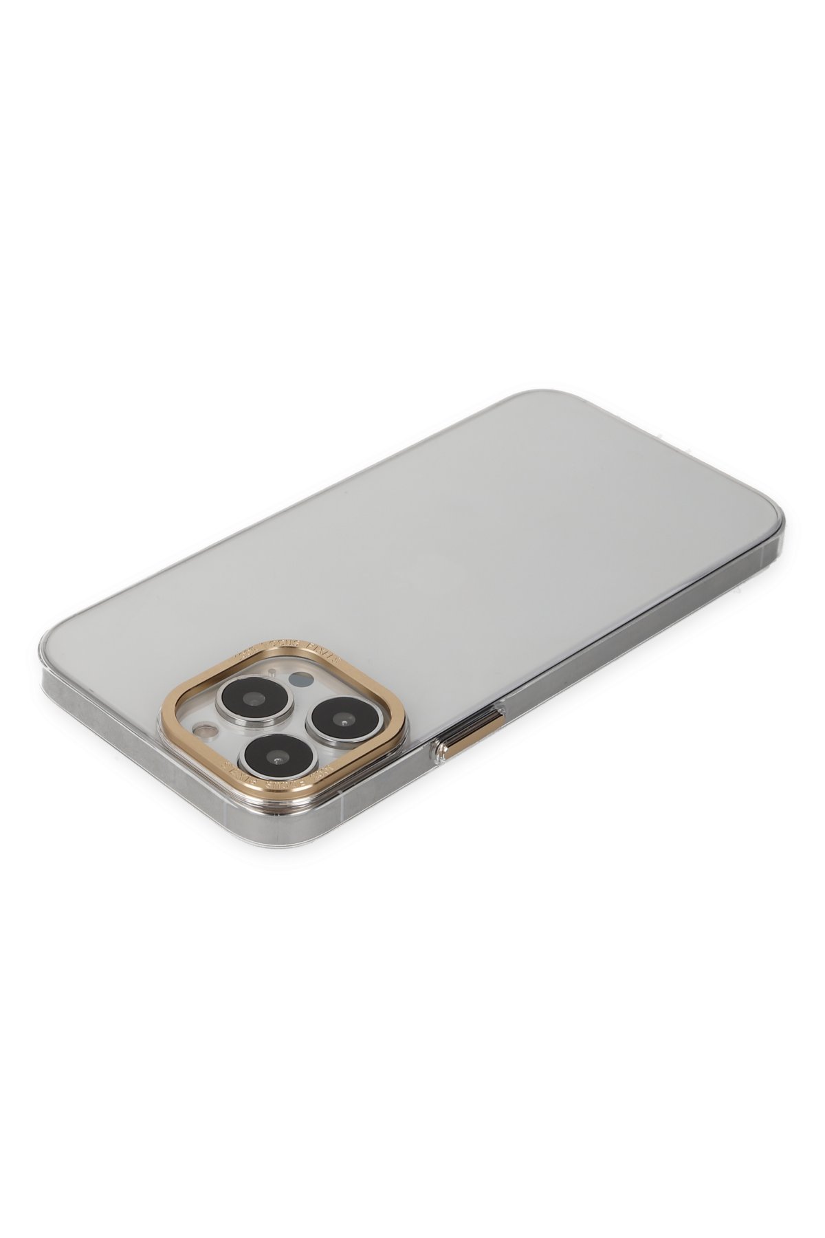 Newface iPhone 13 Pro Kılıf Mega Standlı Silikon - Gold