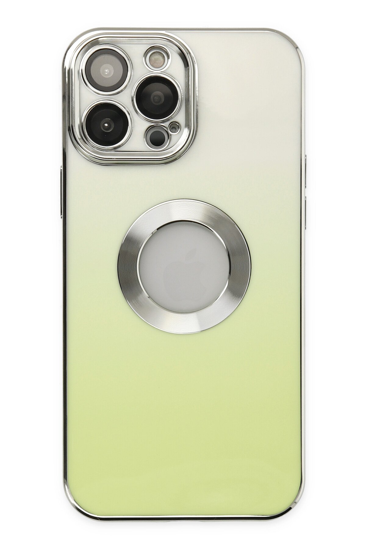 Newface iPhone 13 Pro Kılıf Nano içi Kadife Silikon - Gri