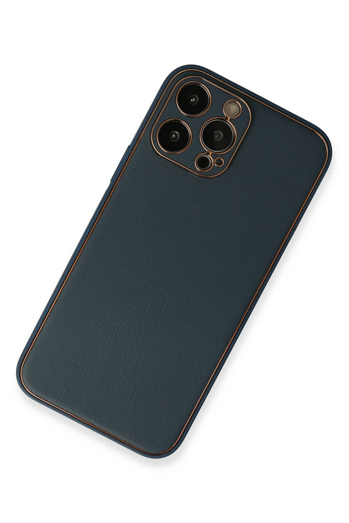Newface iPhone 13 Pro Kılıf Asya Deri Silikon - Kahverengi