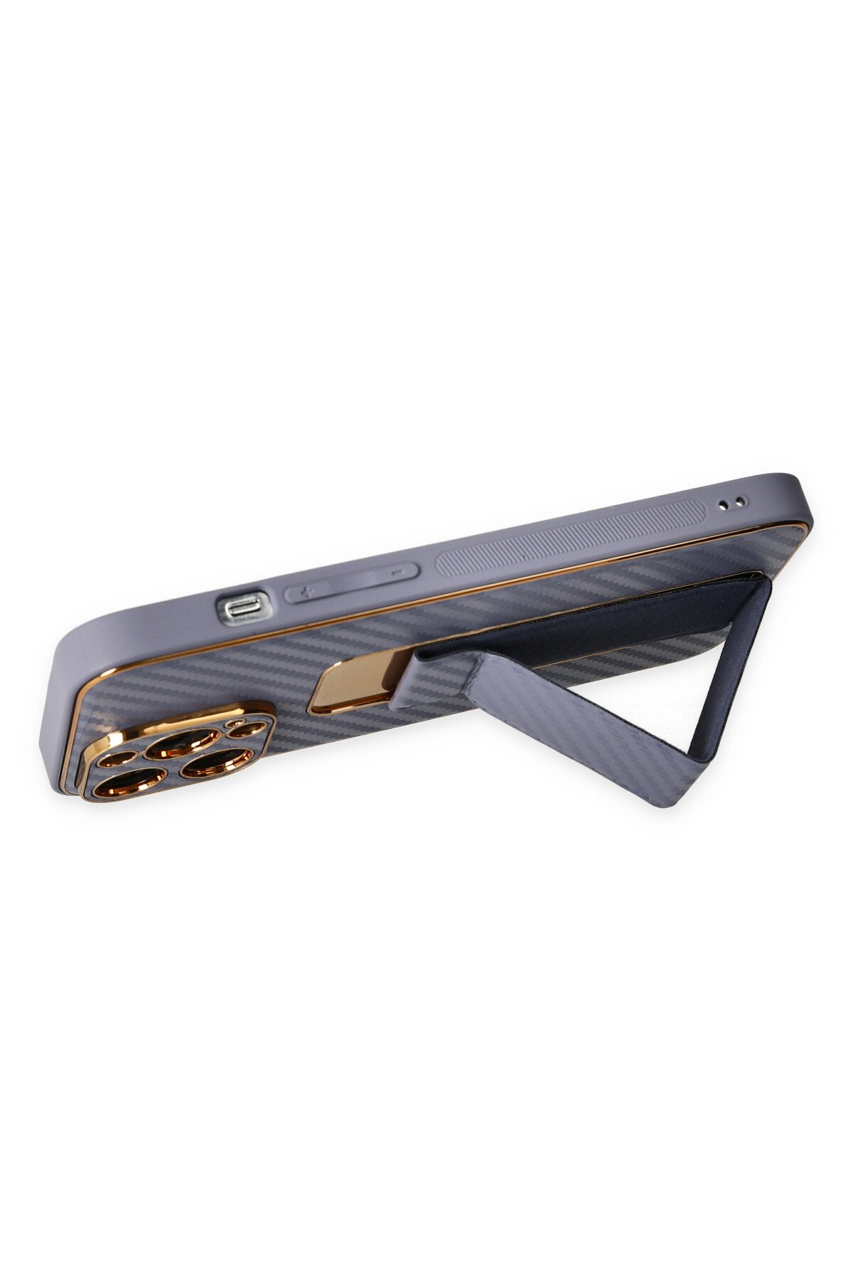 Newface iPhone 13 Pro Kılıf Montreal Yüzüklü Silikon Kapak - Siyah