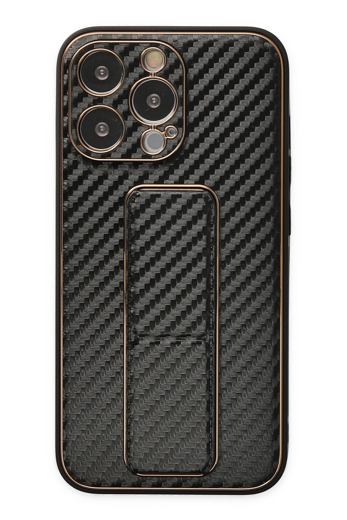 Newface iPhone 13 Pro Kılıf Moda Simli Kapak - Derin Mor