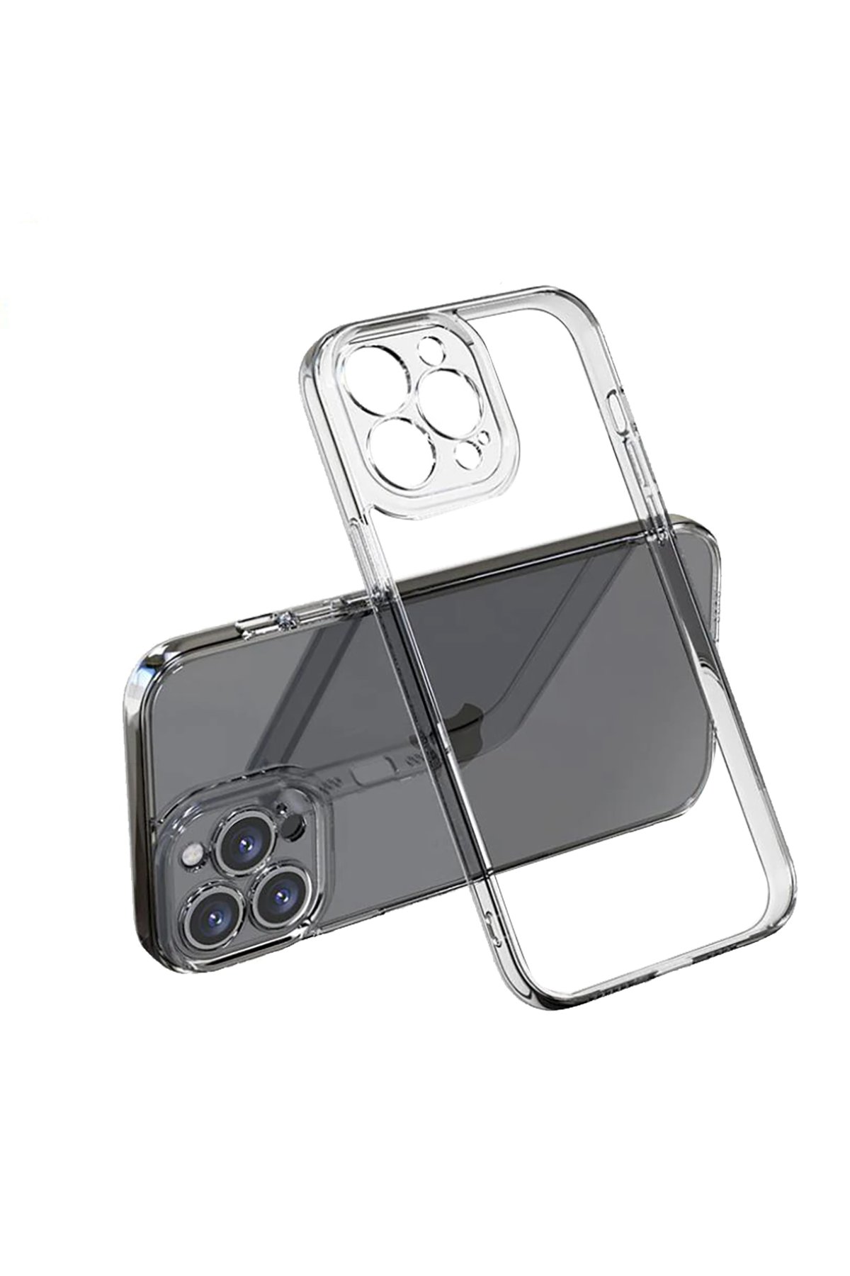 Newface iPhone 13 Pro Kılıf Joke Taşlı Silikon - Pembe