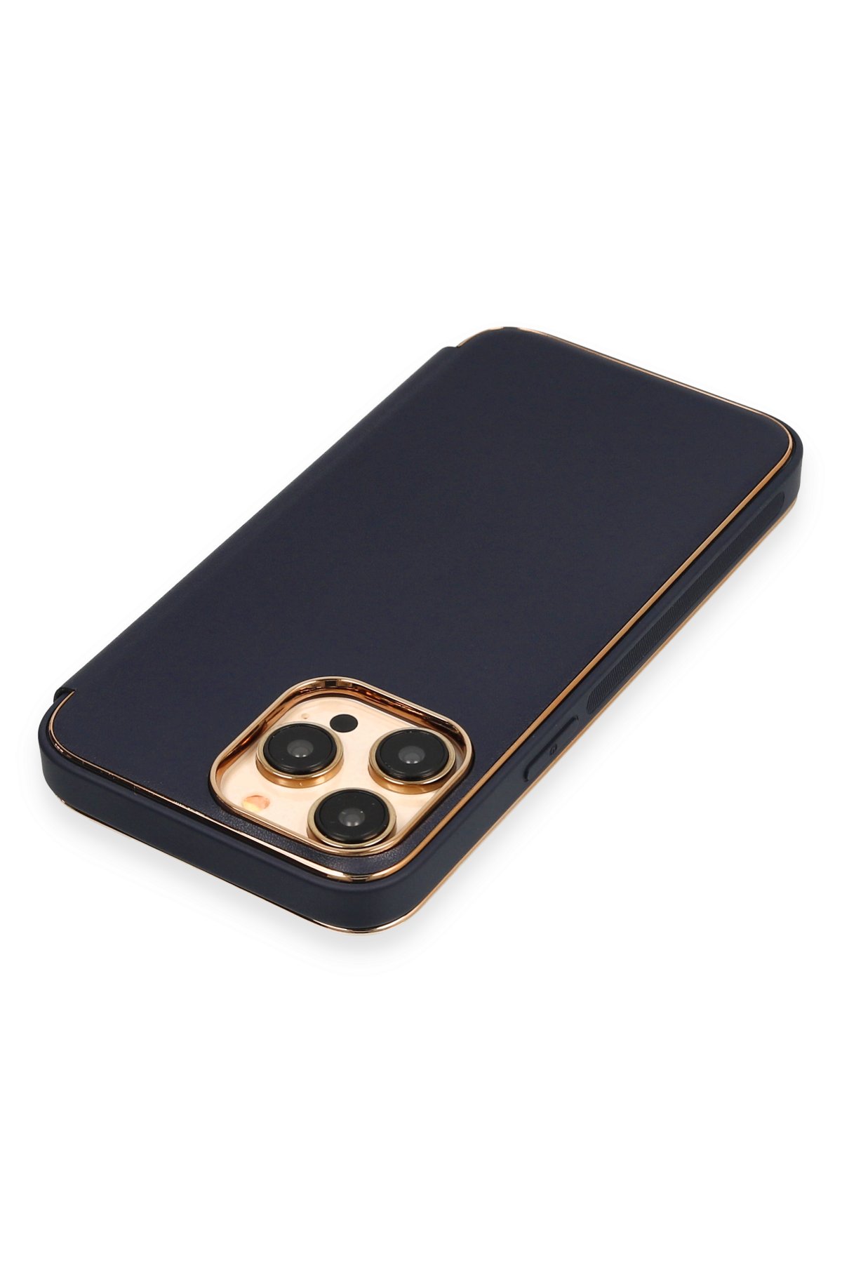 Newface iPhone 13 Pro Kılıf Anka PC Sert Metal Kapak - Şeffaf