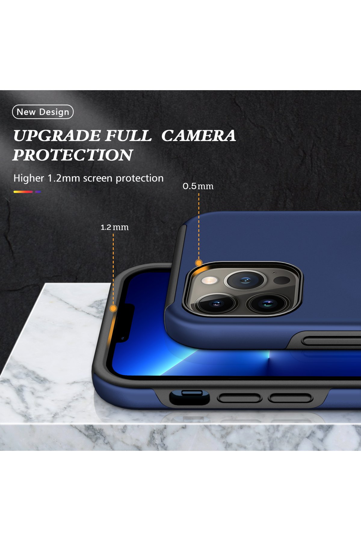 Newface iPhone 13 Pro Kılıf Ebruli Lansman Silikon - Pembe-Lila
