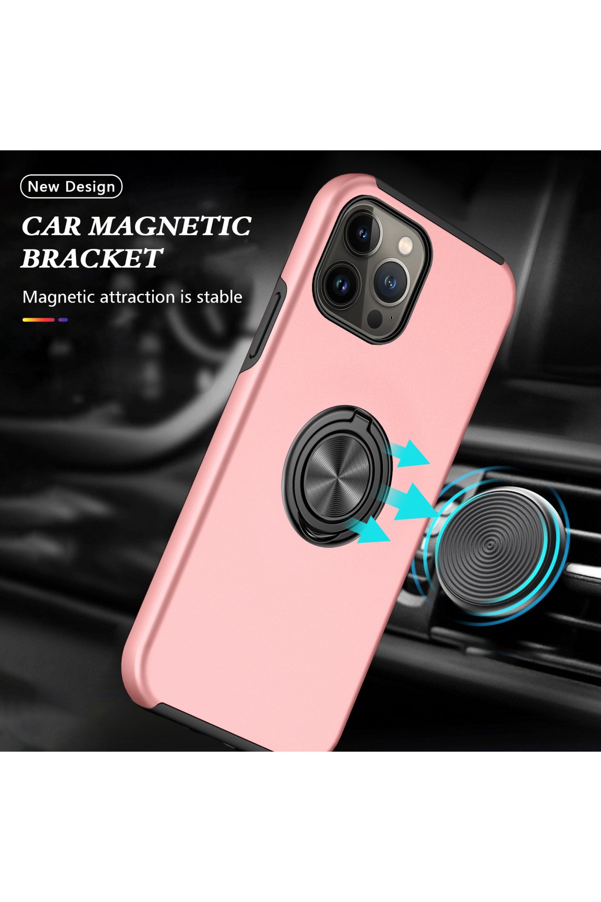 Newface iPhone 13 Pro Kılıf Lukka Magneticsafe Kapak - Koyu Yeşil
