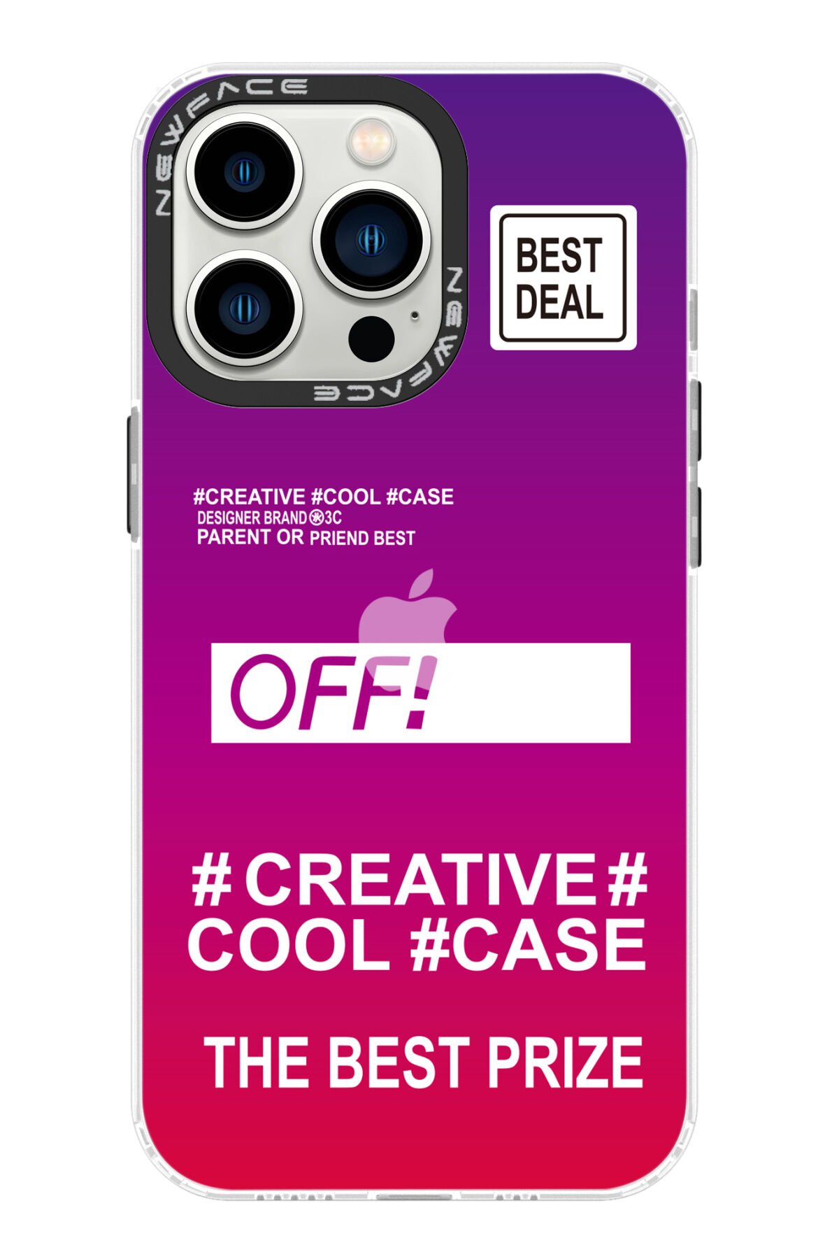 Newface iPhone 13 Pro Kılıf Grand Magneticsafe Kapak - Şeffaf