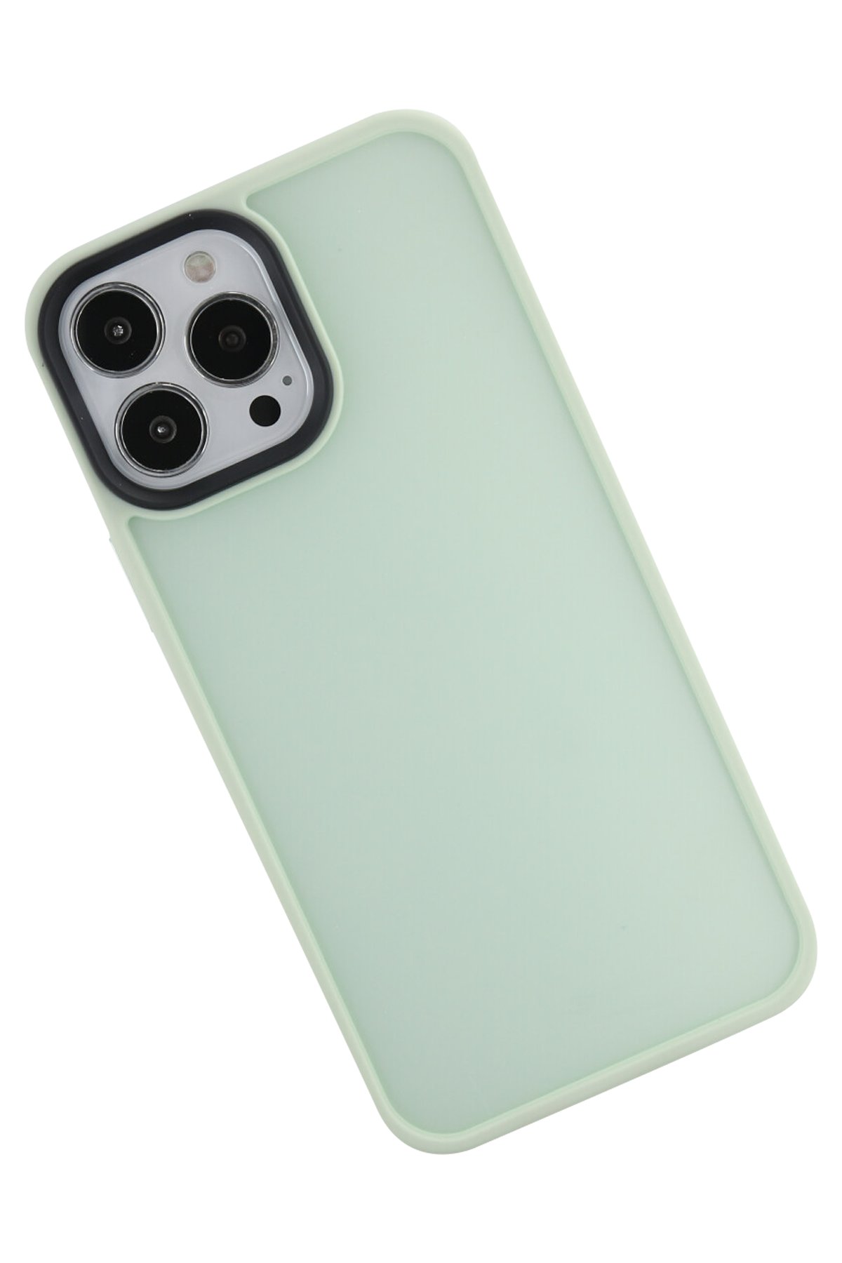 Newface iPhone 13 Pro Kılıf Asya Deri Silikon - Sierra Blue