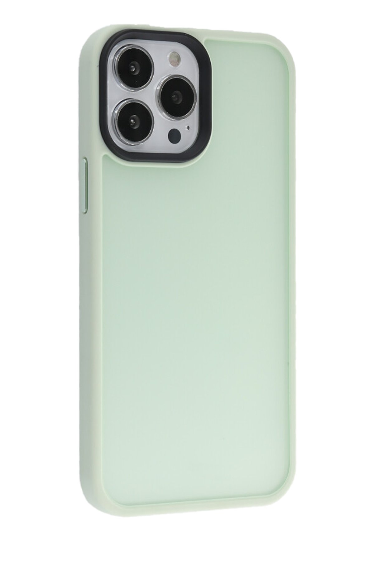 Newface iPhone 13 Pro Kılıf Asya Deri Silikon - Sierra Blue
