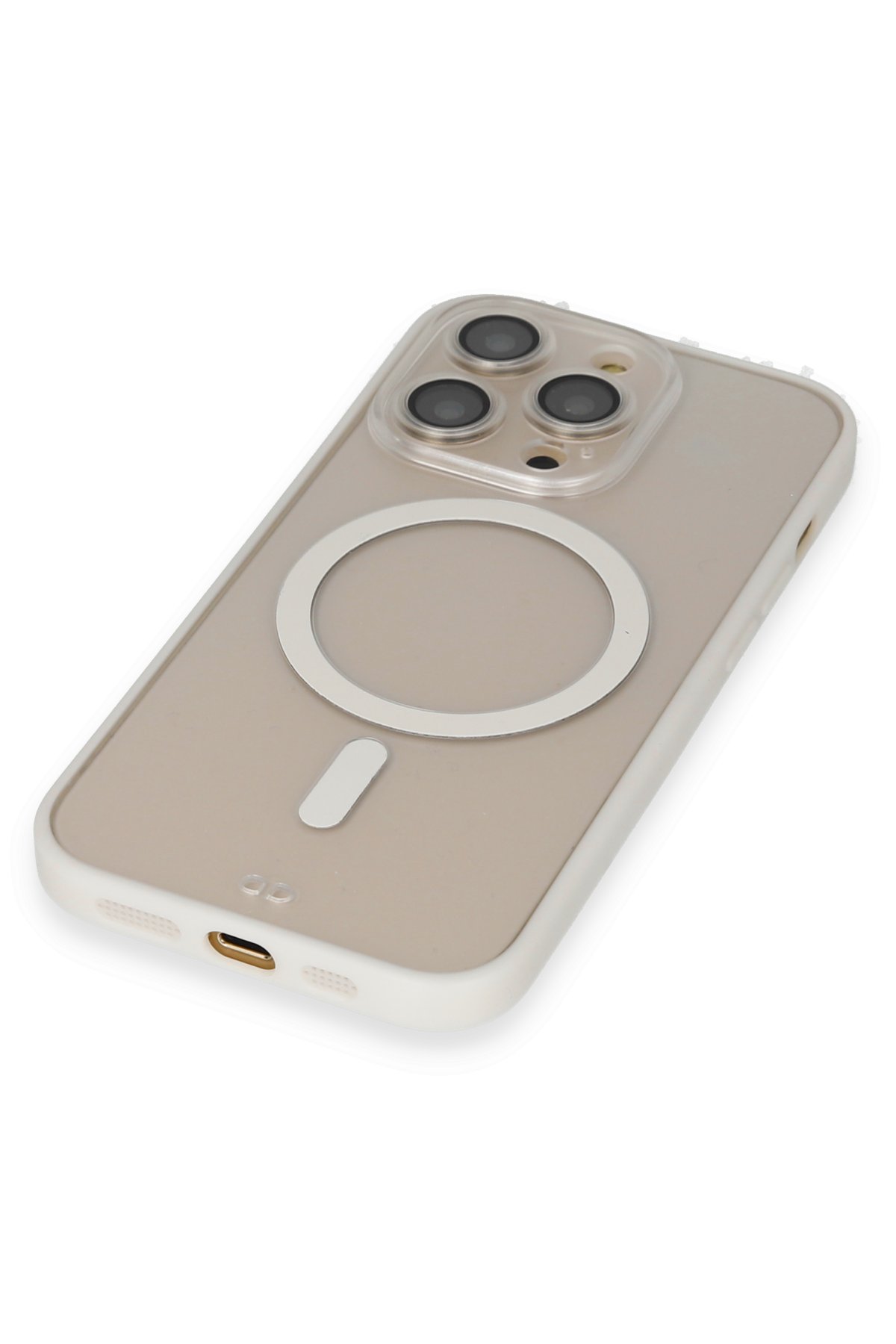 Newface iPhone 13 Pro Kılıf Glass Kapak - Sarı
