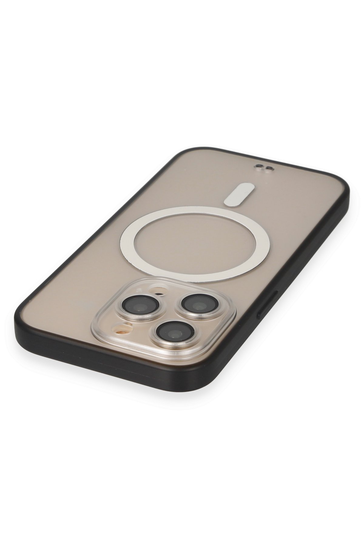 Newface iPhone 13 Pro Kılıf Nano içi Kadife Silikon - Açık Gri