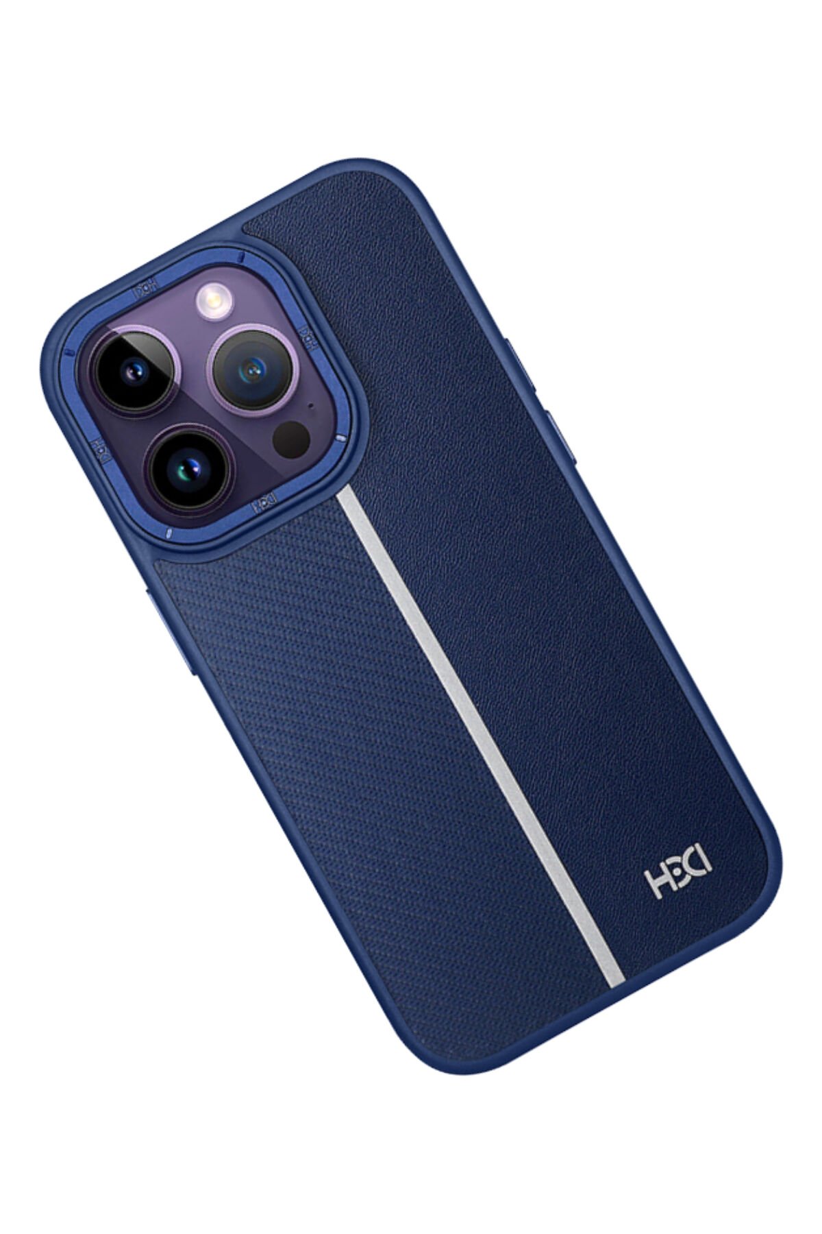 HDD iPhone 13 Pro Kılıf HD Deri Luxury Magnet Kartvizitli Kapak - Lacivert