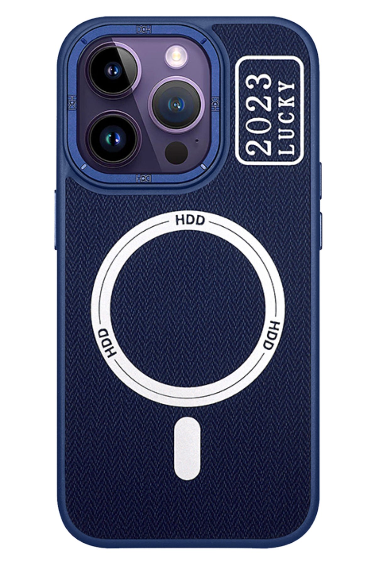 HDD iPhone 13 Pro Kılıf HD Deri Luxury Magnet Kartvizitli Kapak - Siyah